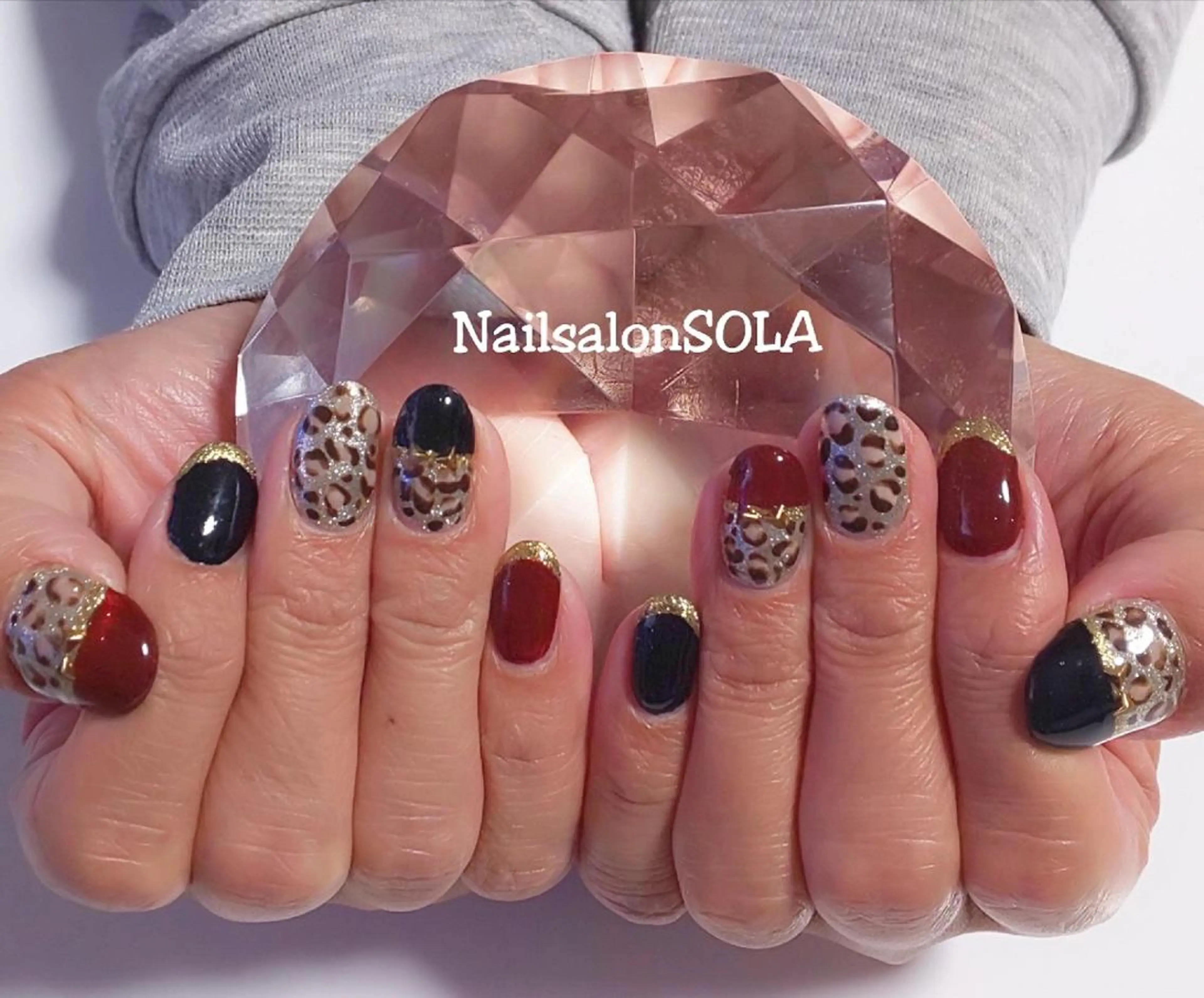 ネイル アニマル柄 ハンドネイル 田代 夏子のネイルデザイン