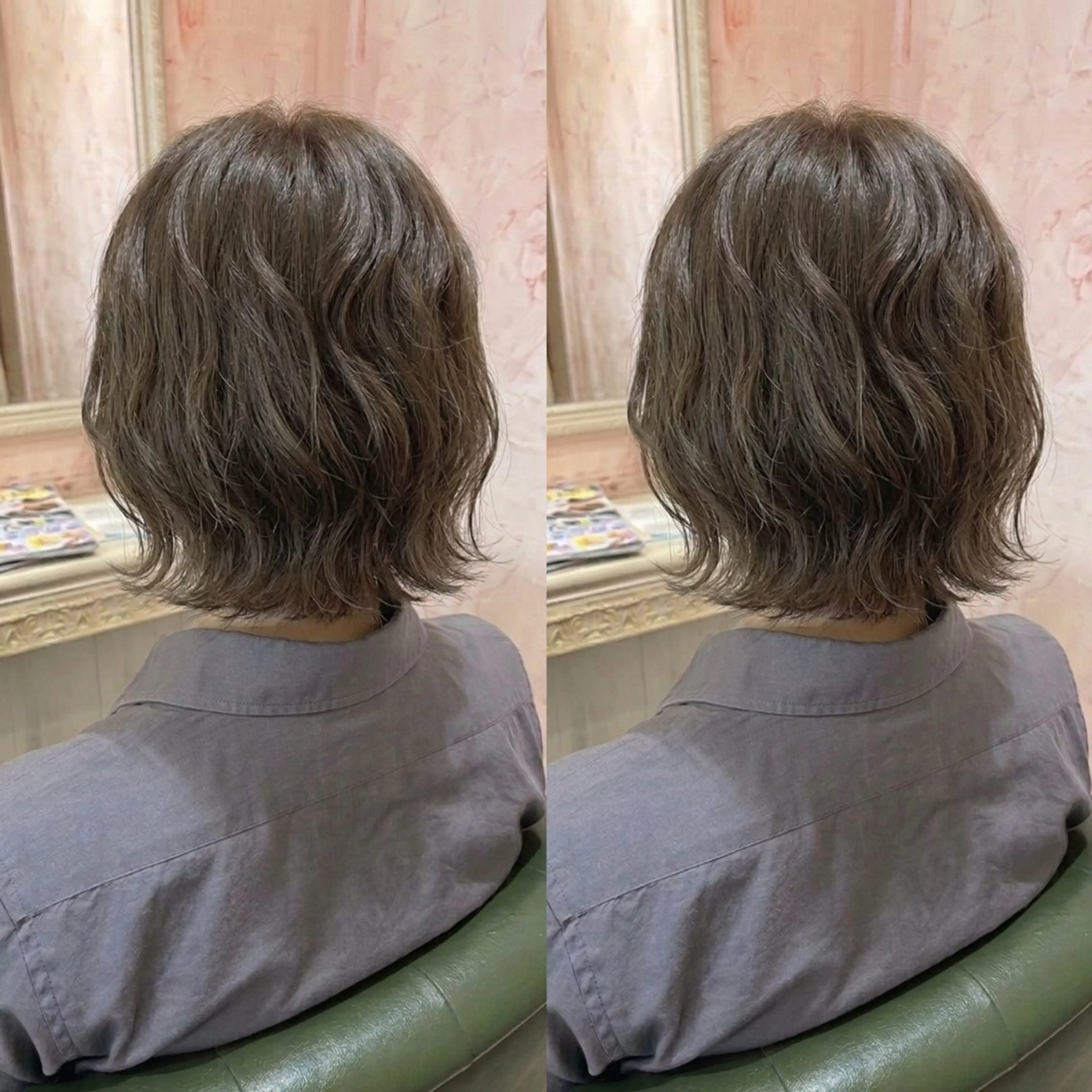 ショート ヘアカラー おおやま たくみのヘアスタイル