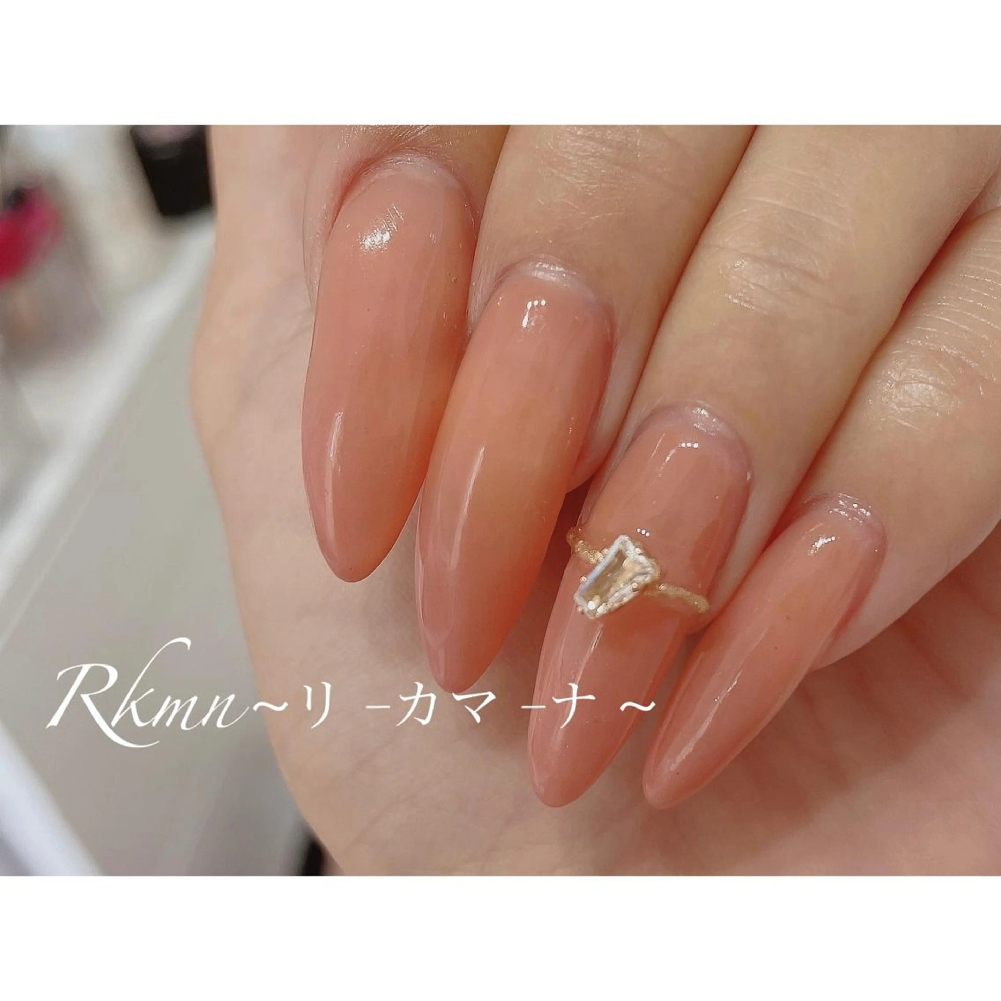 ネイル アートネイル ミラーネイル ワンカラーネイル ピンク シンプルネイル ハンドネイル フットネイル ハンドケア Rkmn ~リ-カマ-ナ~のネイルデザイン