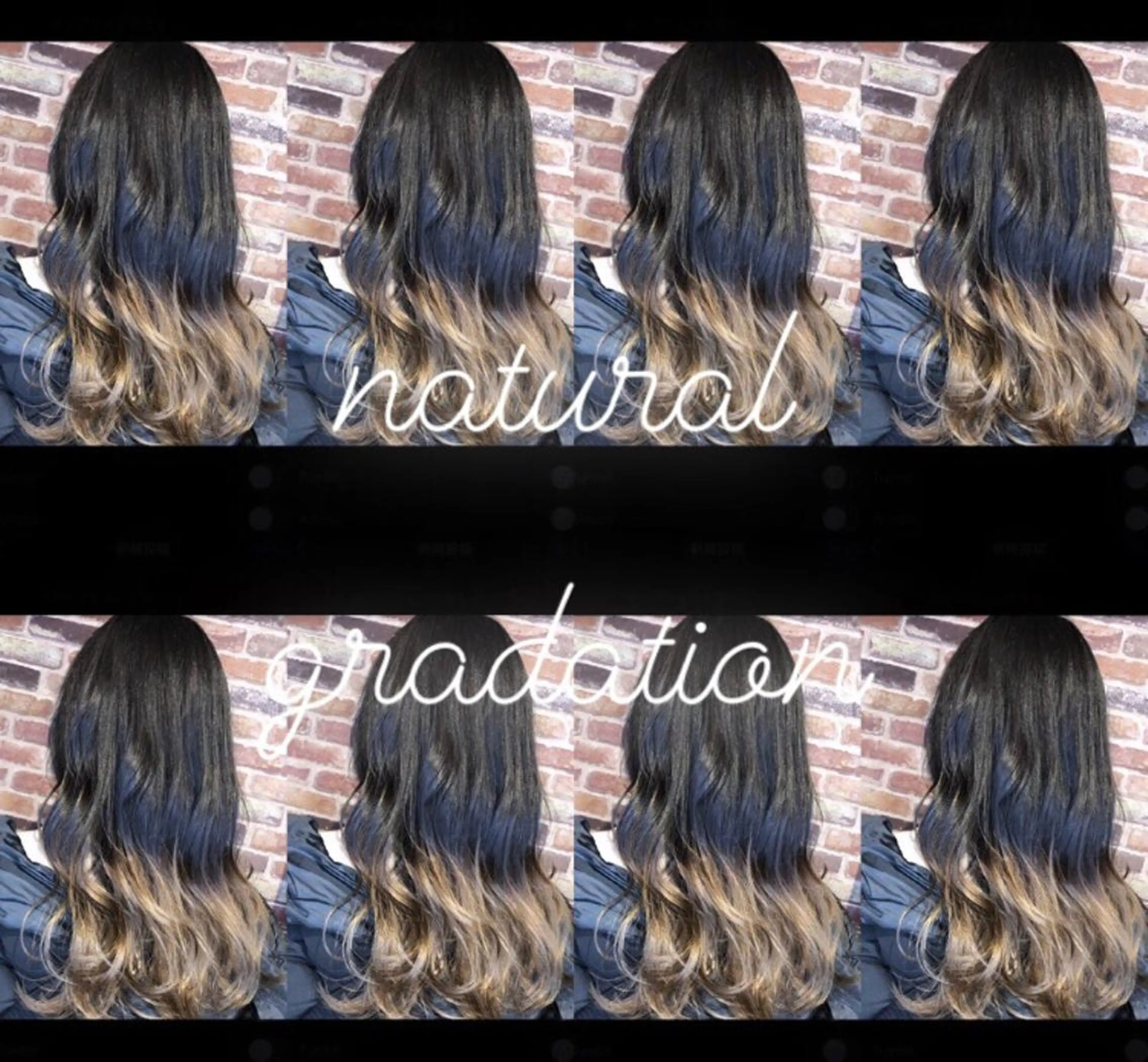 ロング ヘアカラー MOMO KAのヘアスタイル