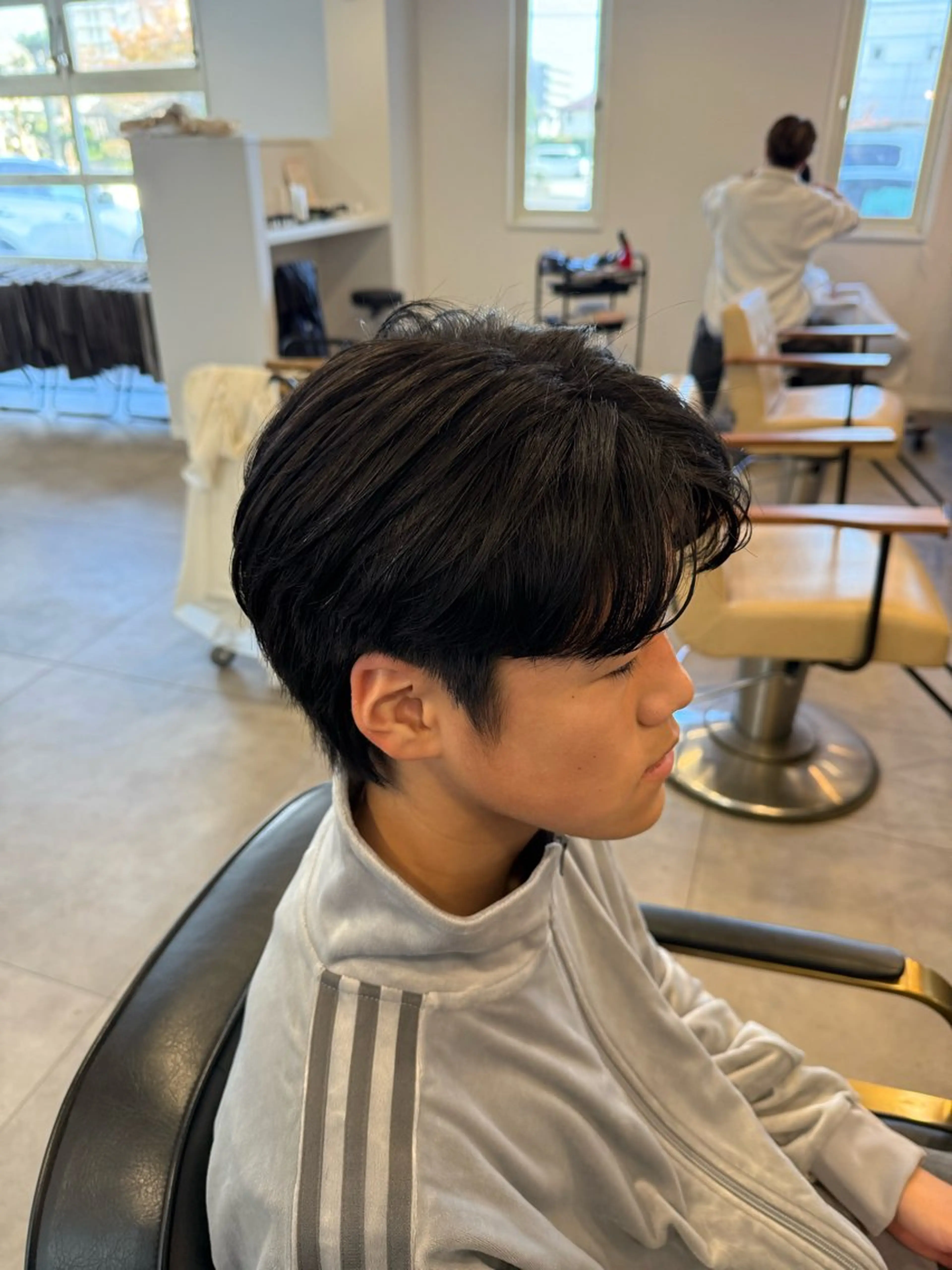 メンズ限定カット+縮毛矯正+超音波トリートメントの写真