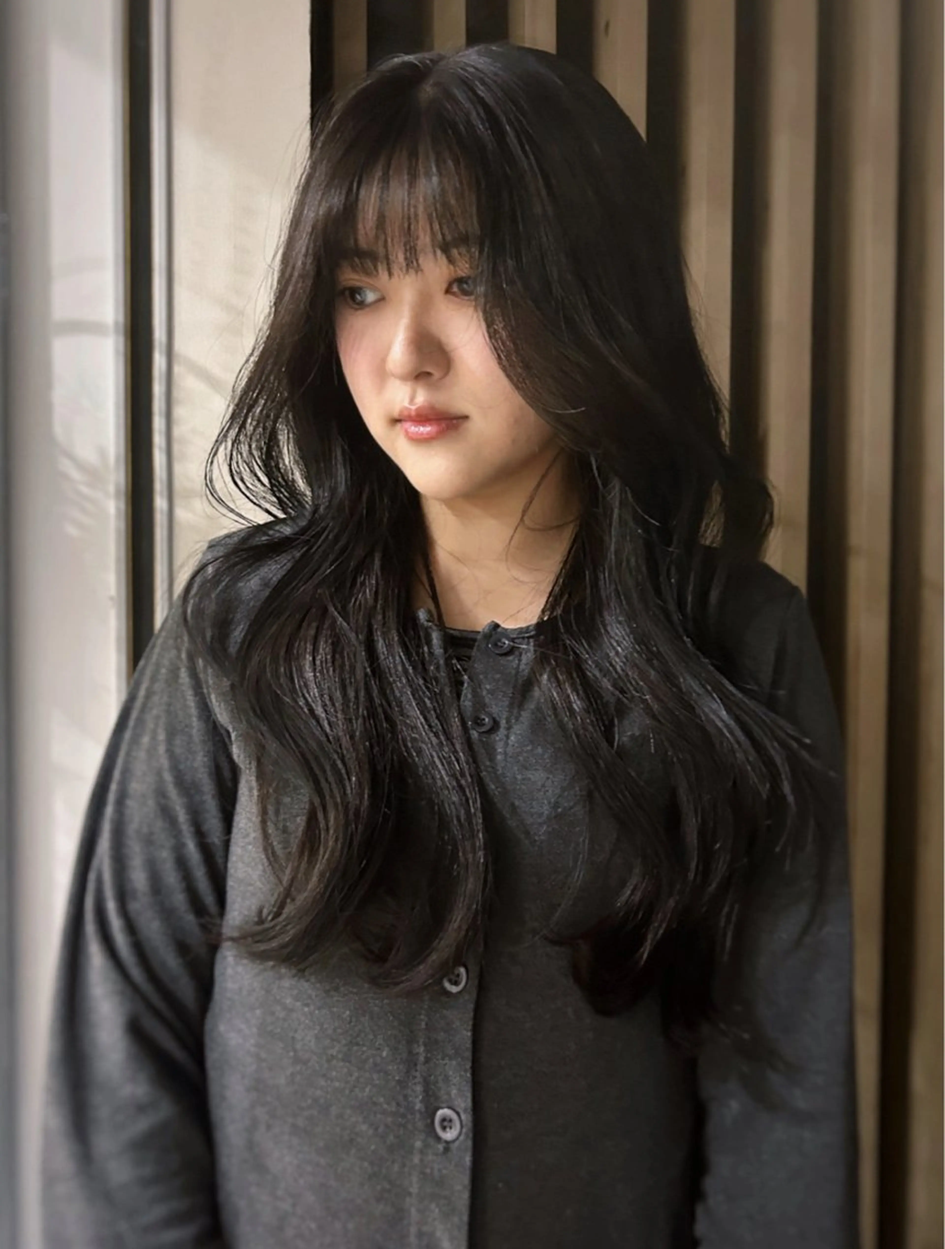 ロング くびれヘア くびれレイヤー レイヤーカット BROUN®所属・江坂/レイヤー/ボブ nacaのヘアスタイル