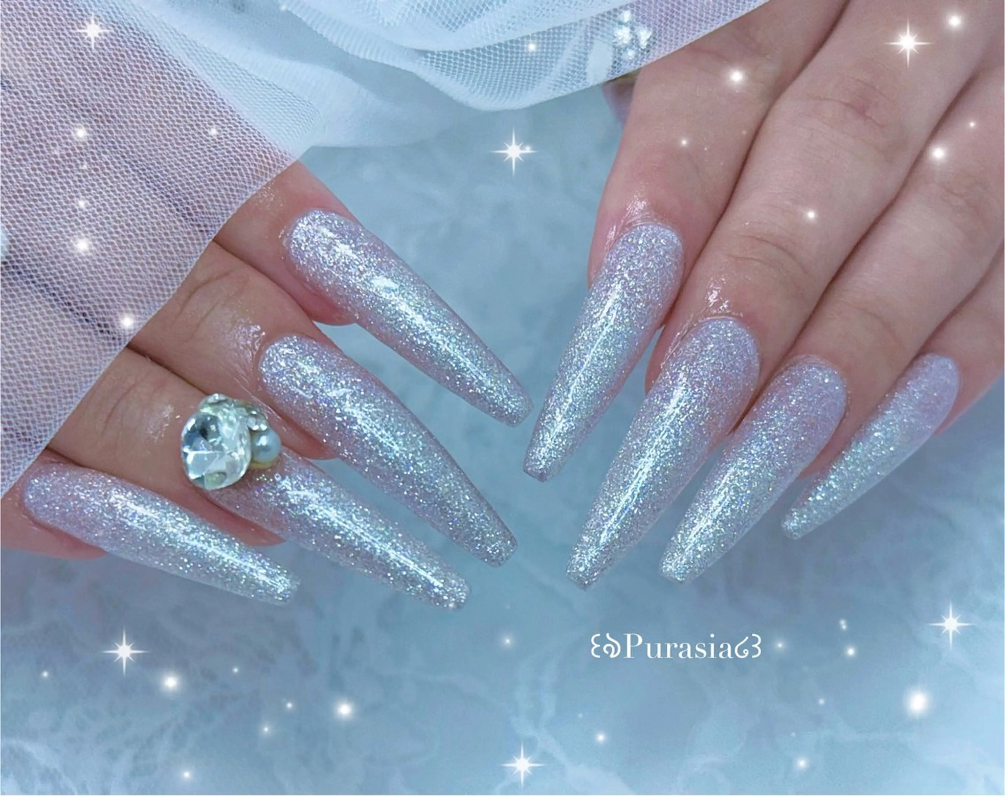 ネイル マグネットネイル ハンドネイル Purasia高橋✧ マグ/ワンホン/地雷のネイルデザイン