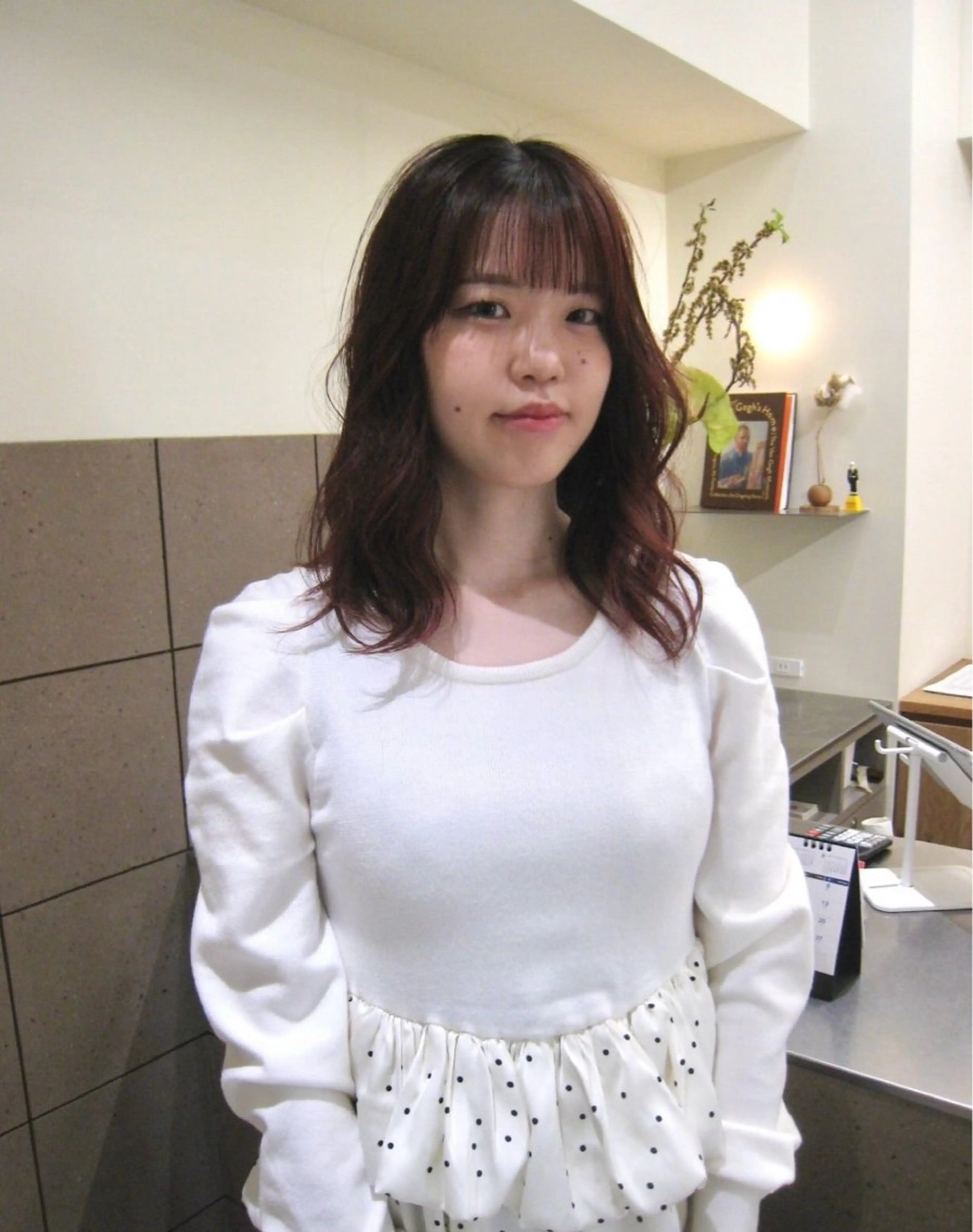 セミロング カット ヘアカラー トリートメント natsuki /HUIのヘアスタイル