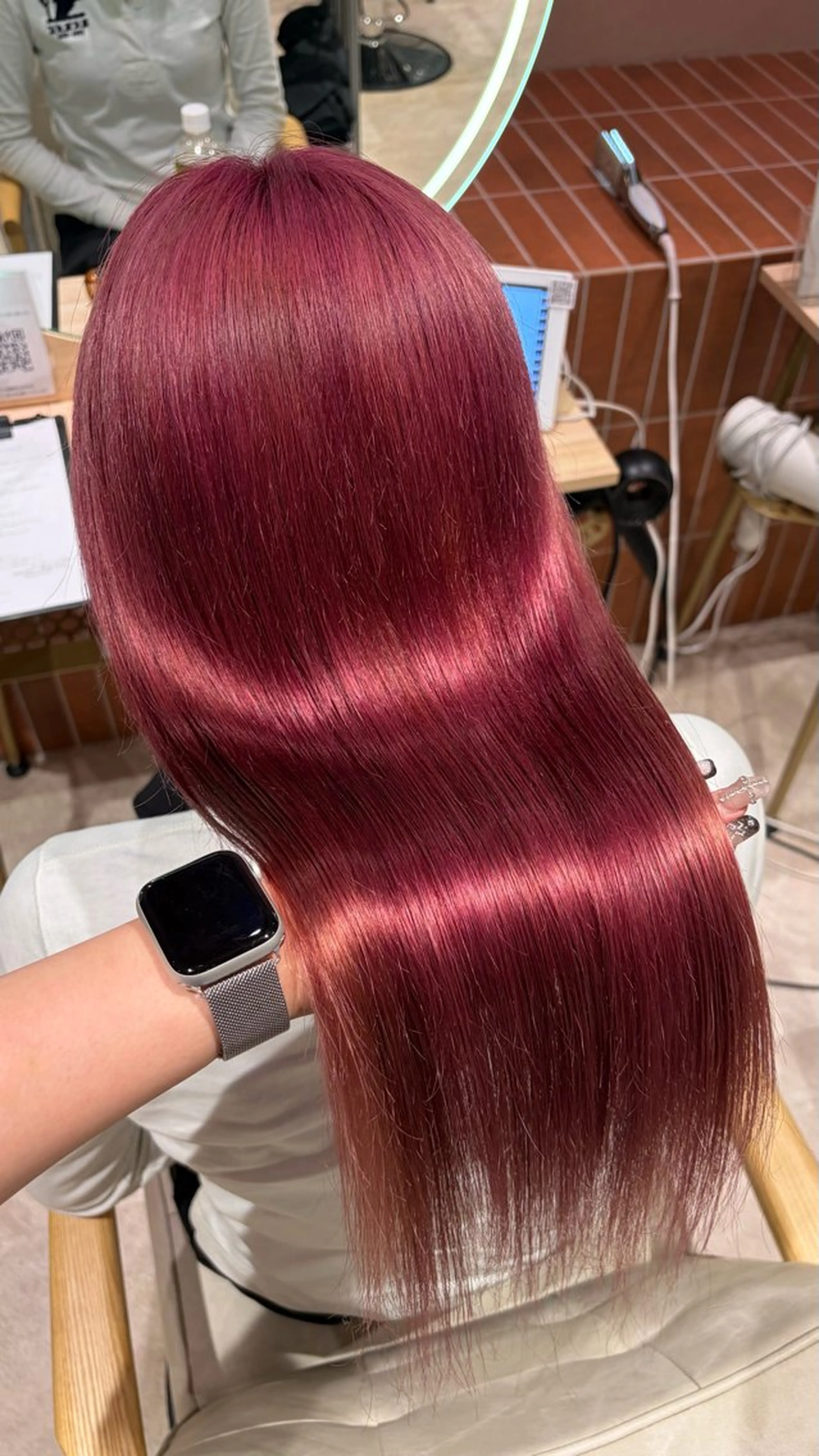 ロング カラー ヘアカラー トリートメント 🎀暖色カラー/ ハナ🎀のヘアスタイル