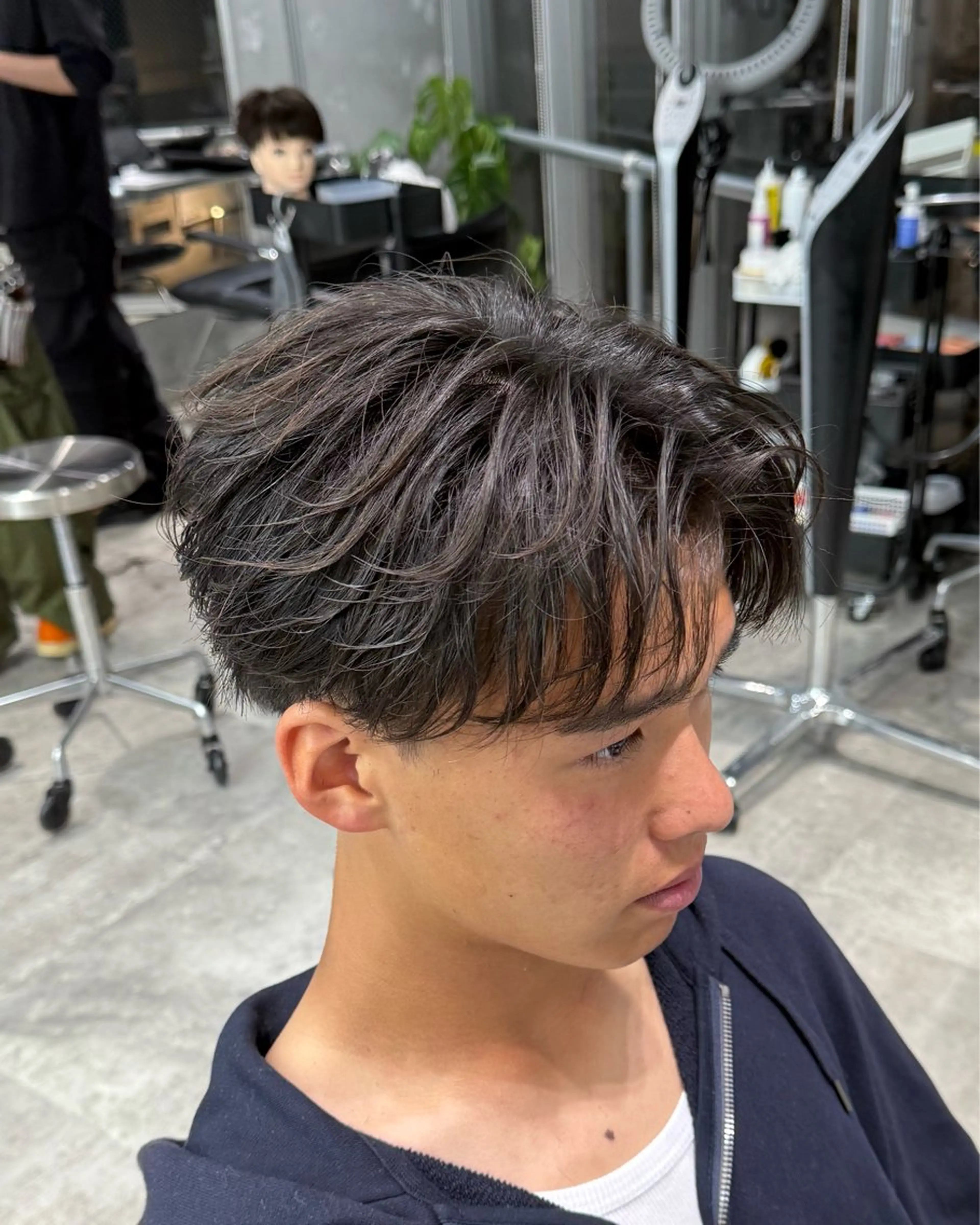 メンズ センターパート 👑メンズパーマ👑 /原宿/かずまのヘアスタイル