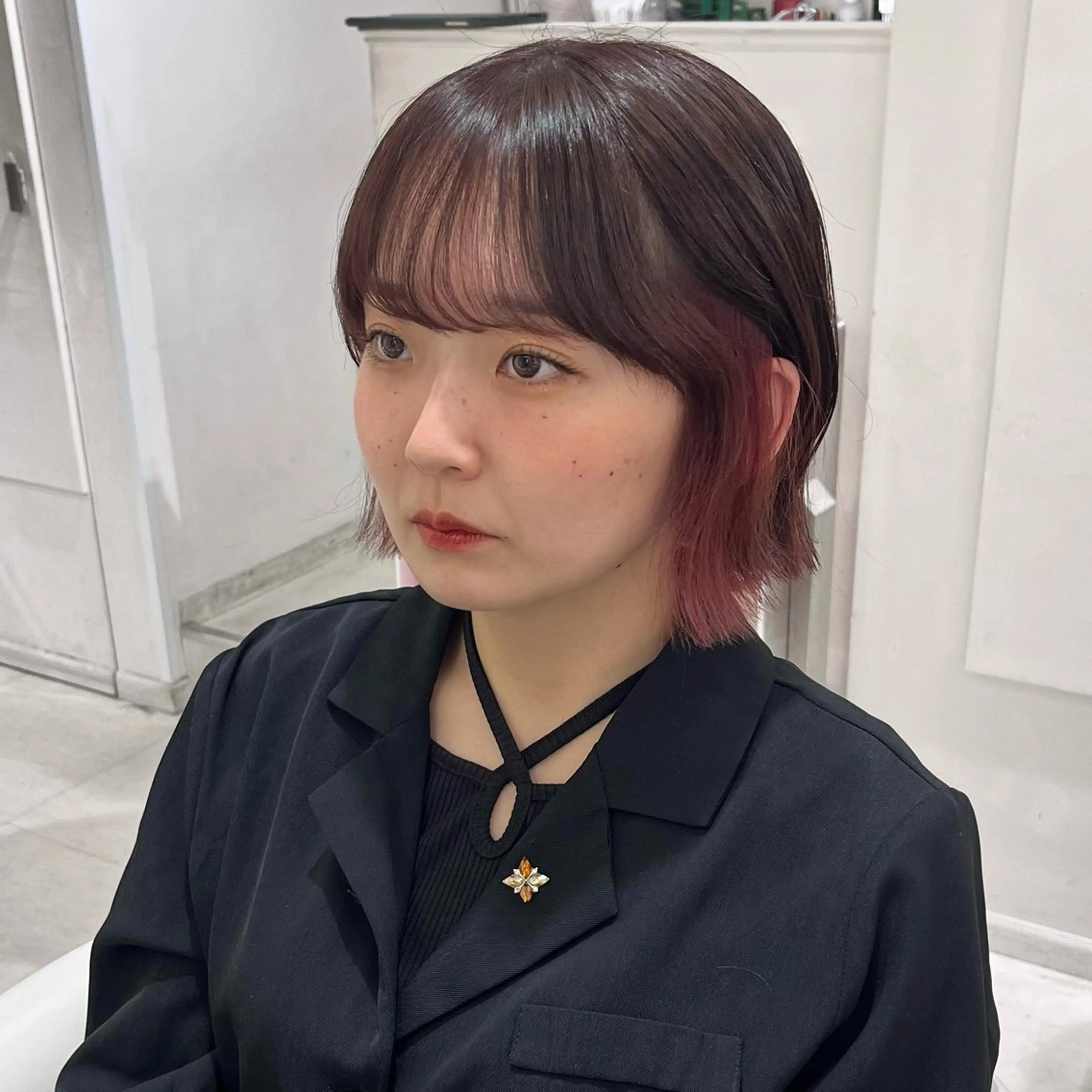 ミディアム カラー ヘアカラー Parve Mix 森 美遥🩶のヘアスタイル