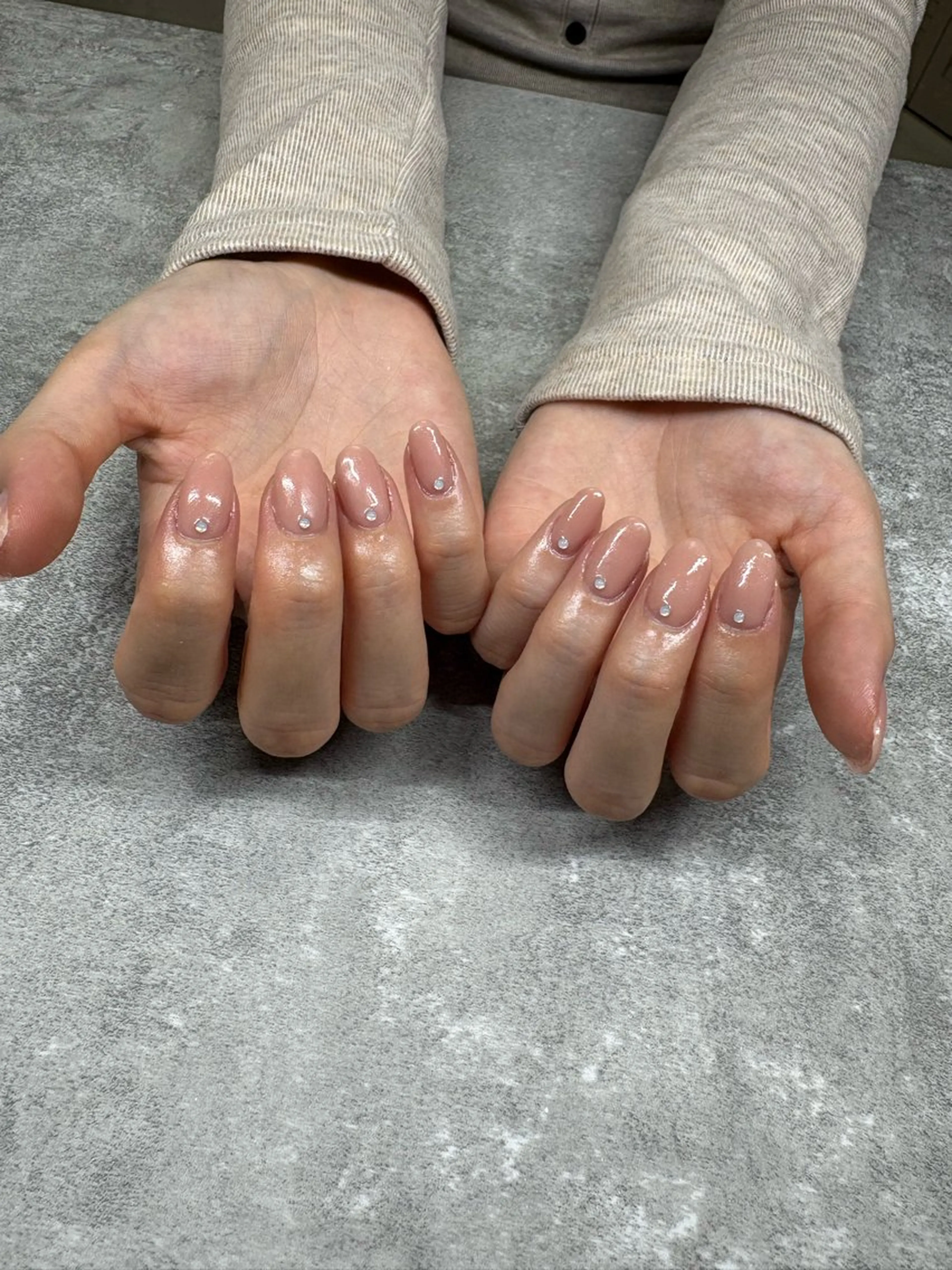 ネイル ワンカラーネイル ハンドネイル パラジェルフィルイン マグネット/倉持のネイルデザイン