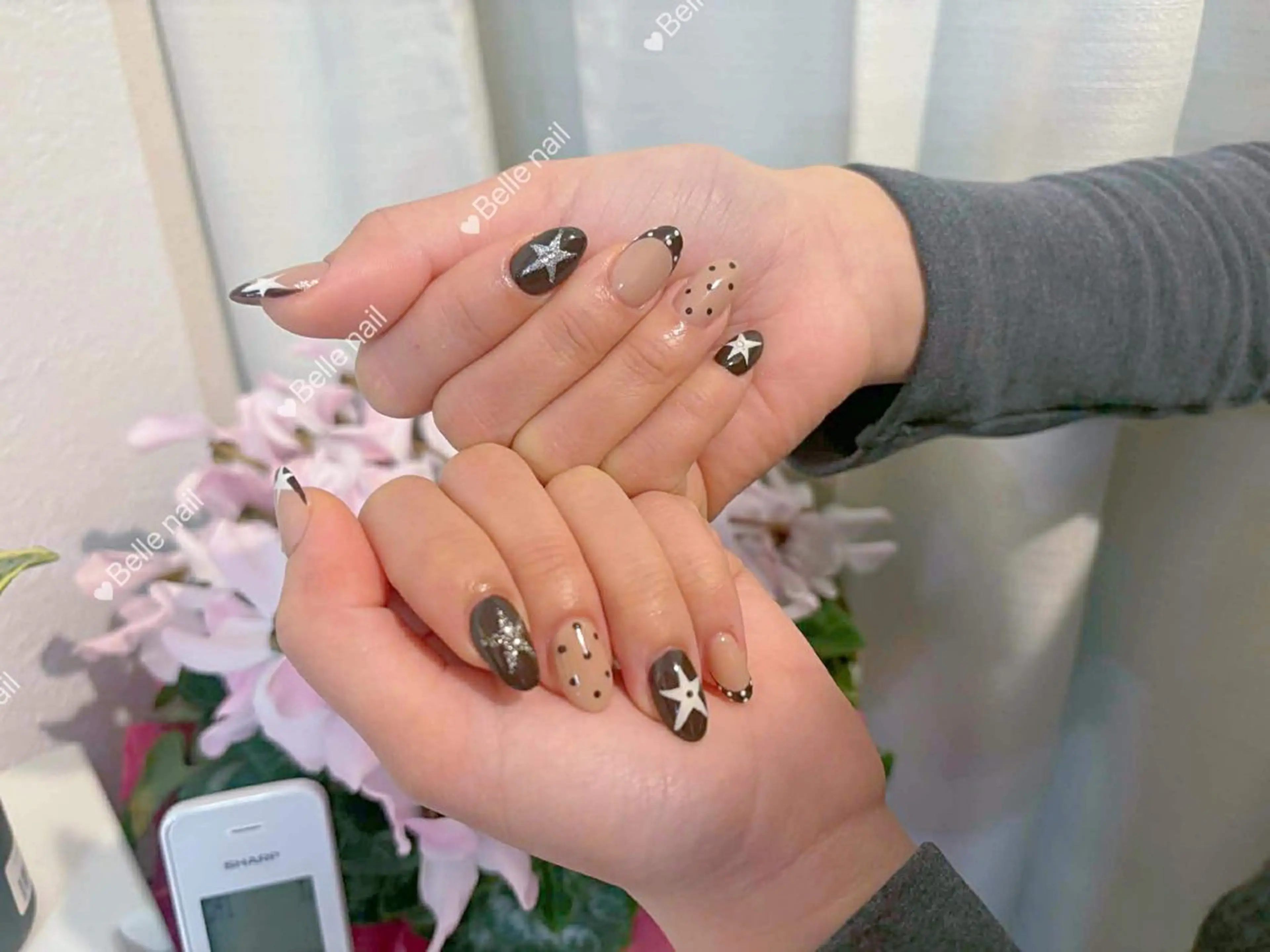 ネイル アートネイル 成人式 ジェルネイル ニュアンスネイル 夏ネイル アンアンBelle Nail 池袋のネイルデザイン