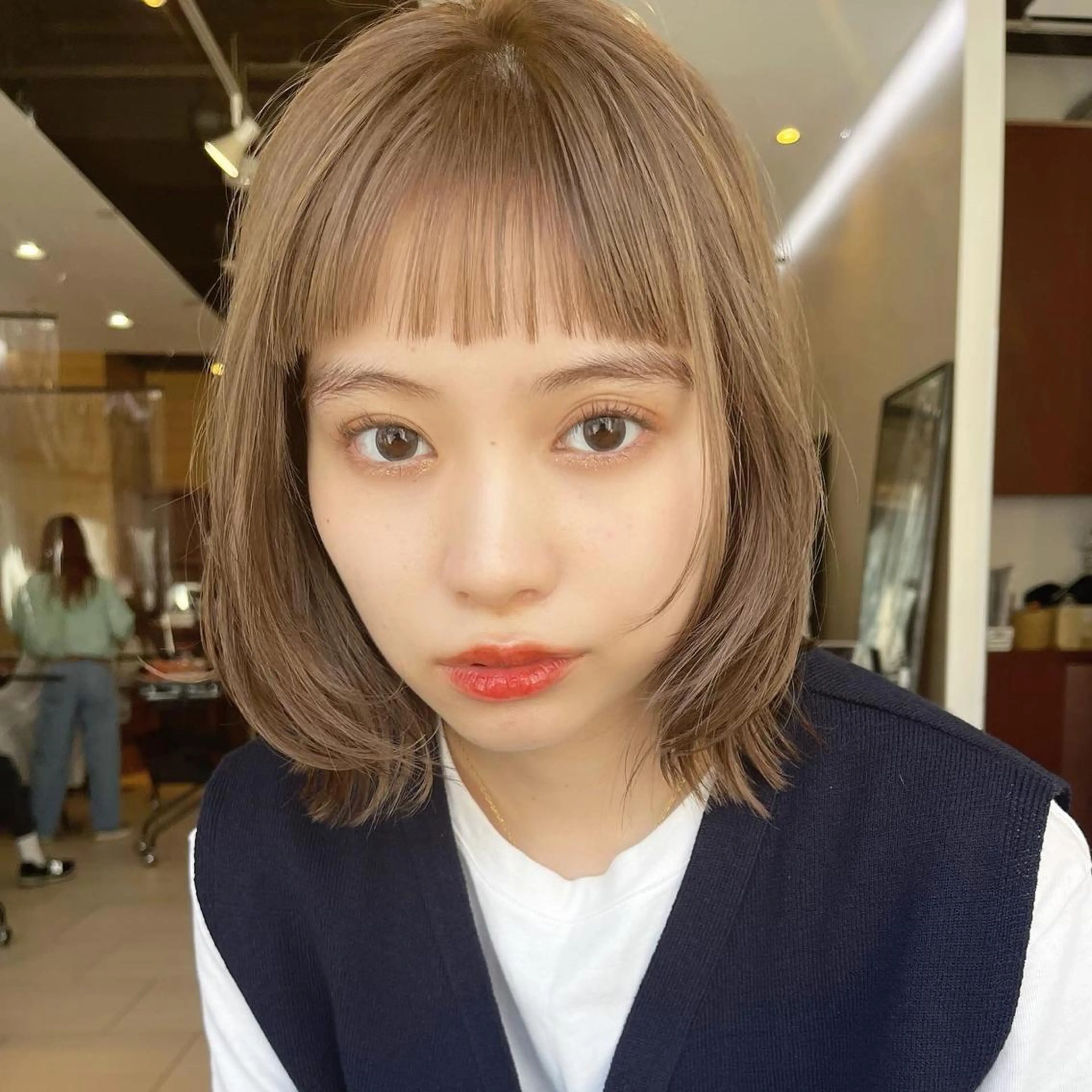 セミロング カラー 🌱小顔ヘア/ボブ ミディアム/双葉🌱のヘアスタイル