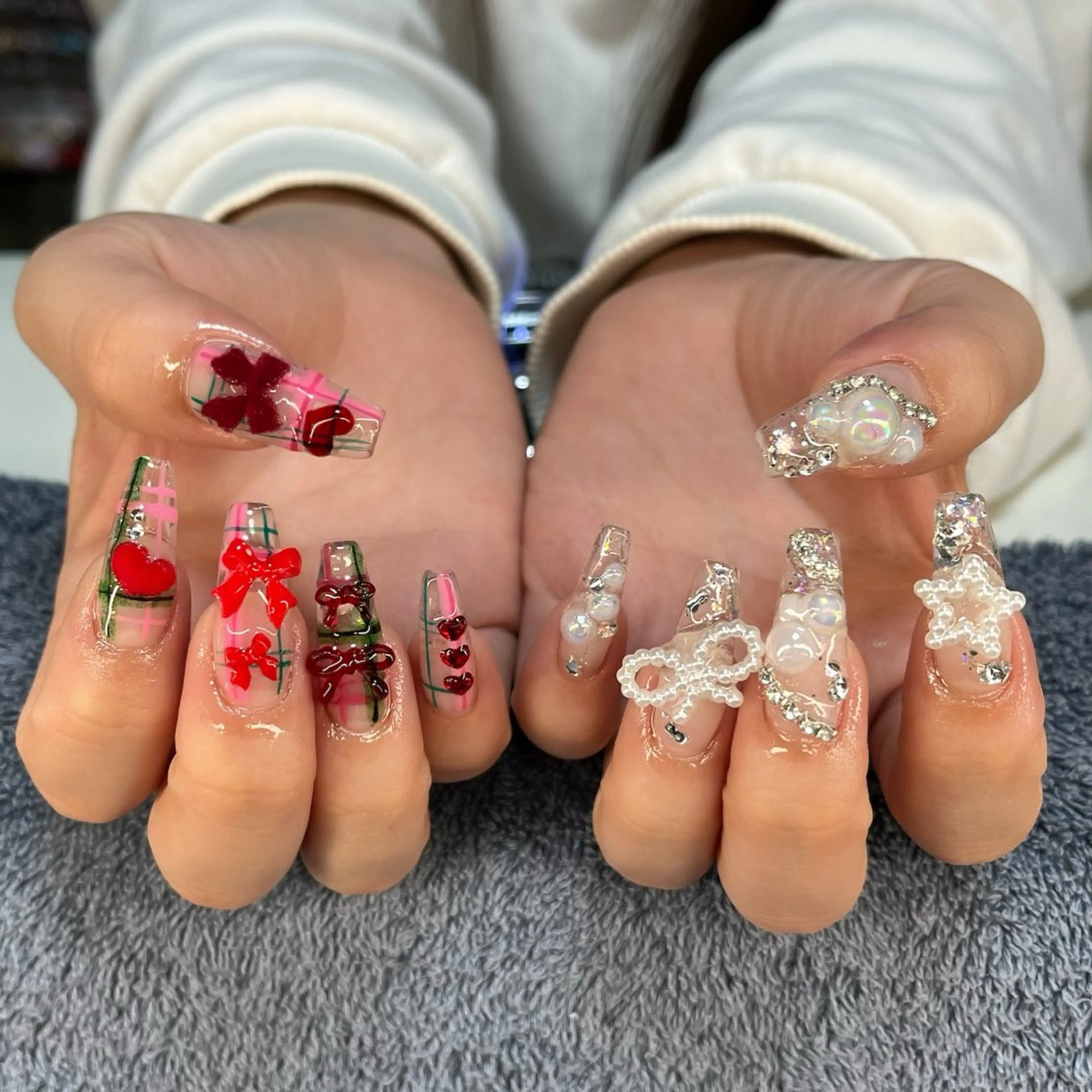 ネイル 長さ出し ハンドネイル フットネイル MHR nailのネイルデザイン