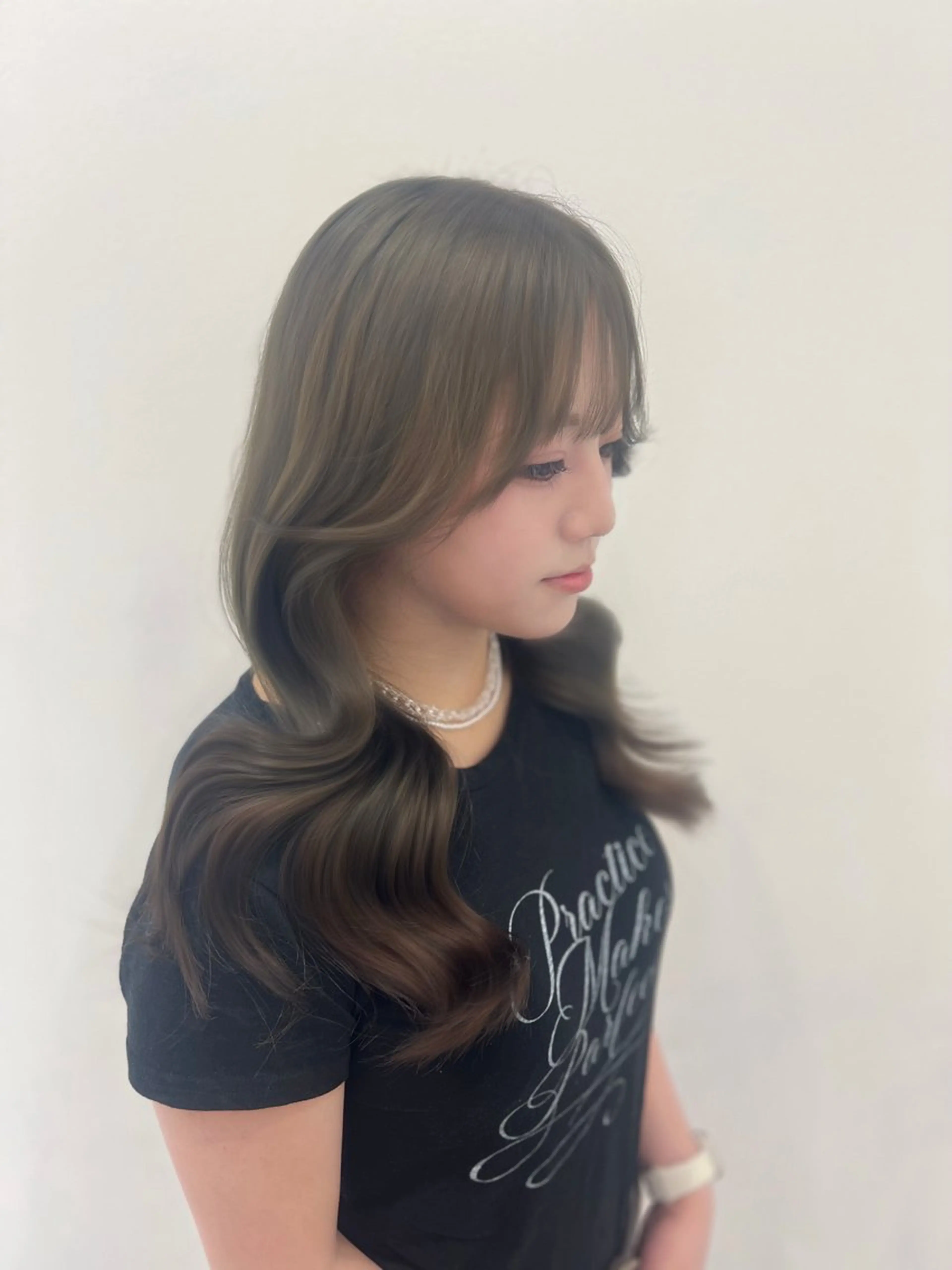 ロング カラー ヘアカラー トリートメント 髪質改善/レイヤー/ 透明感カラー/桃谷翼のヘアスタイル