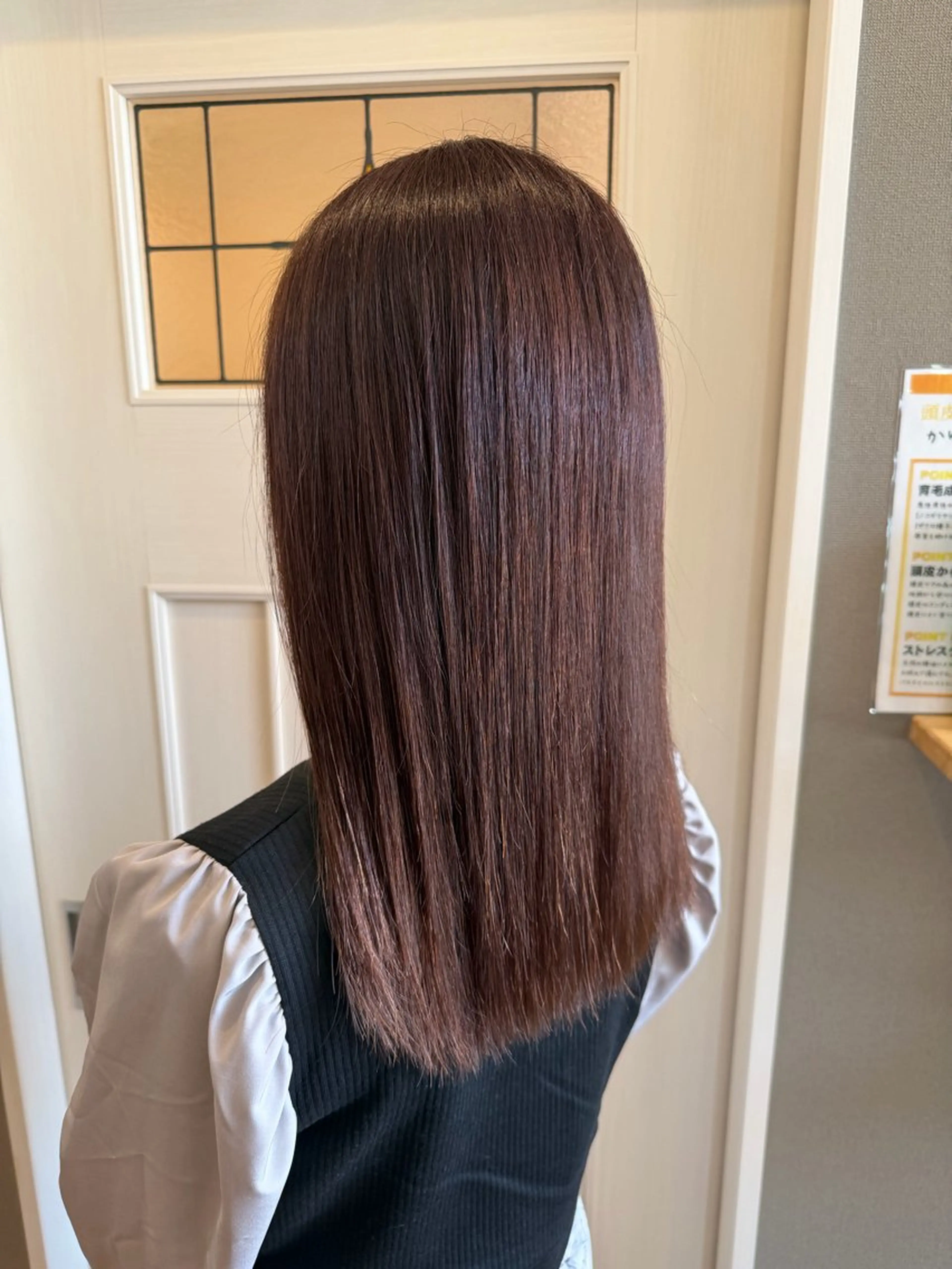セミロング カラー ブラウンカラー ピンクカラー 原 魁杜のヘアスタイル