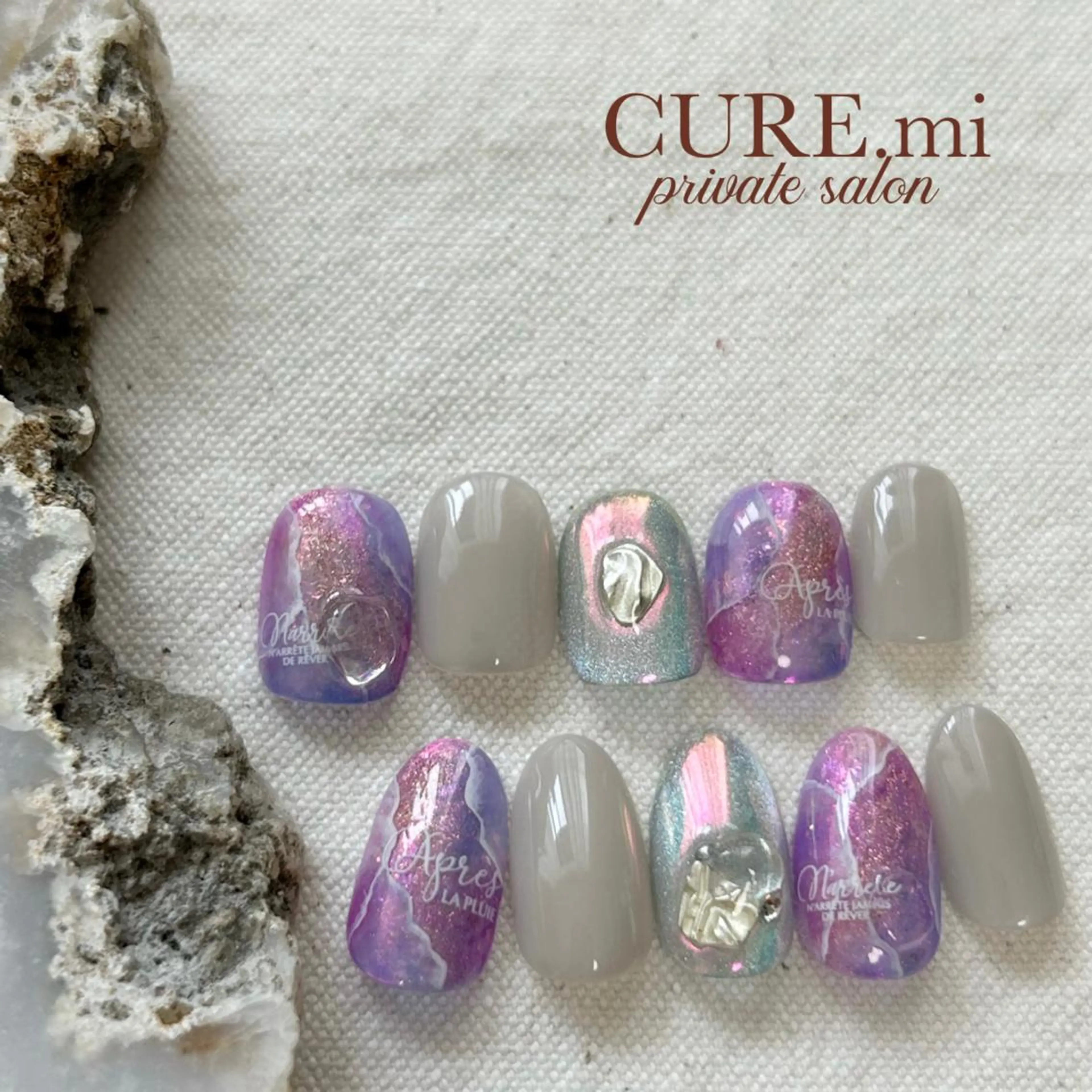 ネイル ニュアンスネイル ピンク パープル ハンドネイル ハンドケア 伊藤 美香のその他イメージ