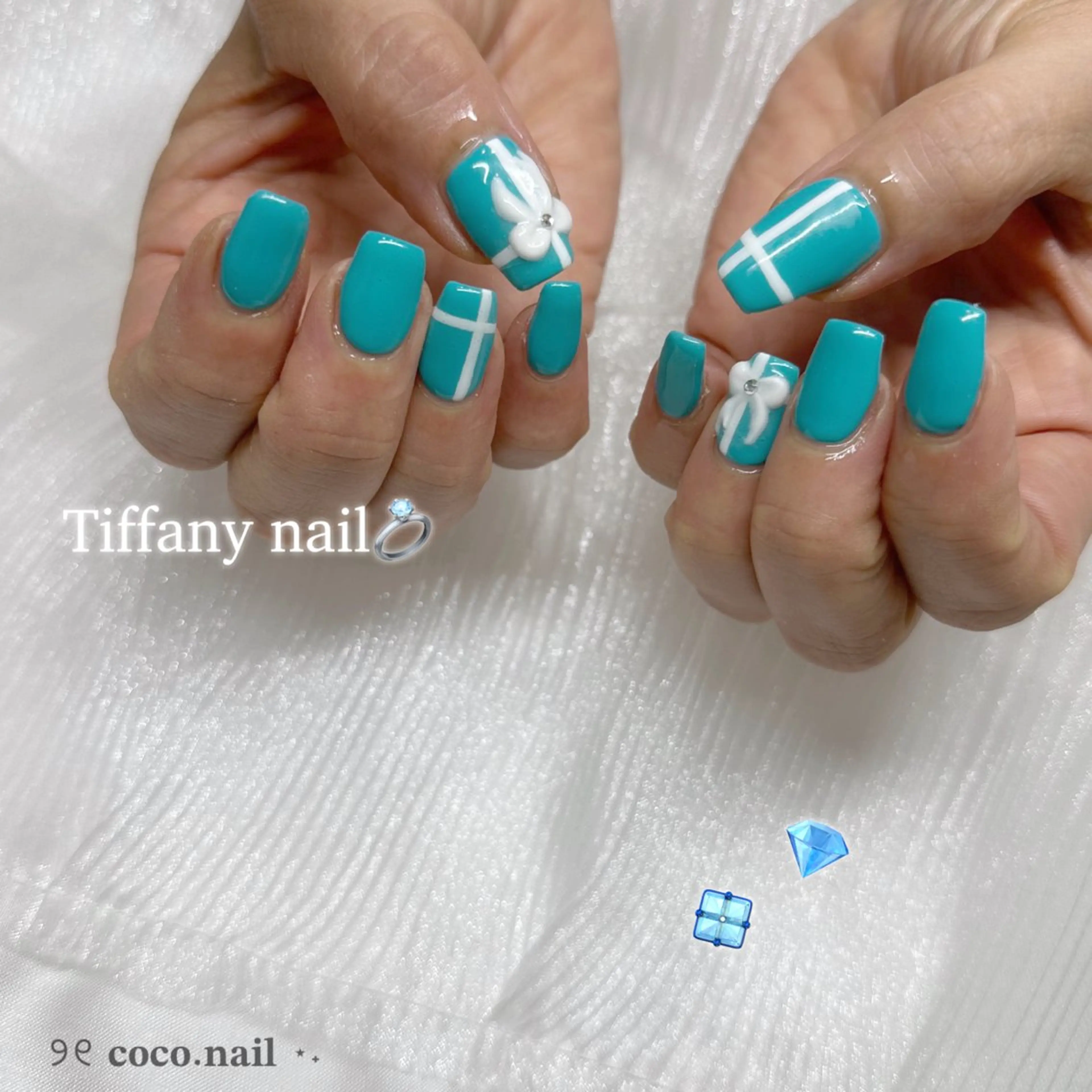 ネイル ハンドネイル フットネイル lili.nail y2k/長さ出しのネイルデザイン