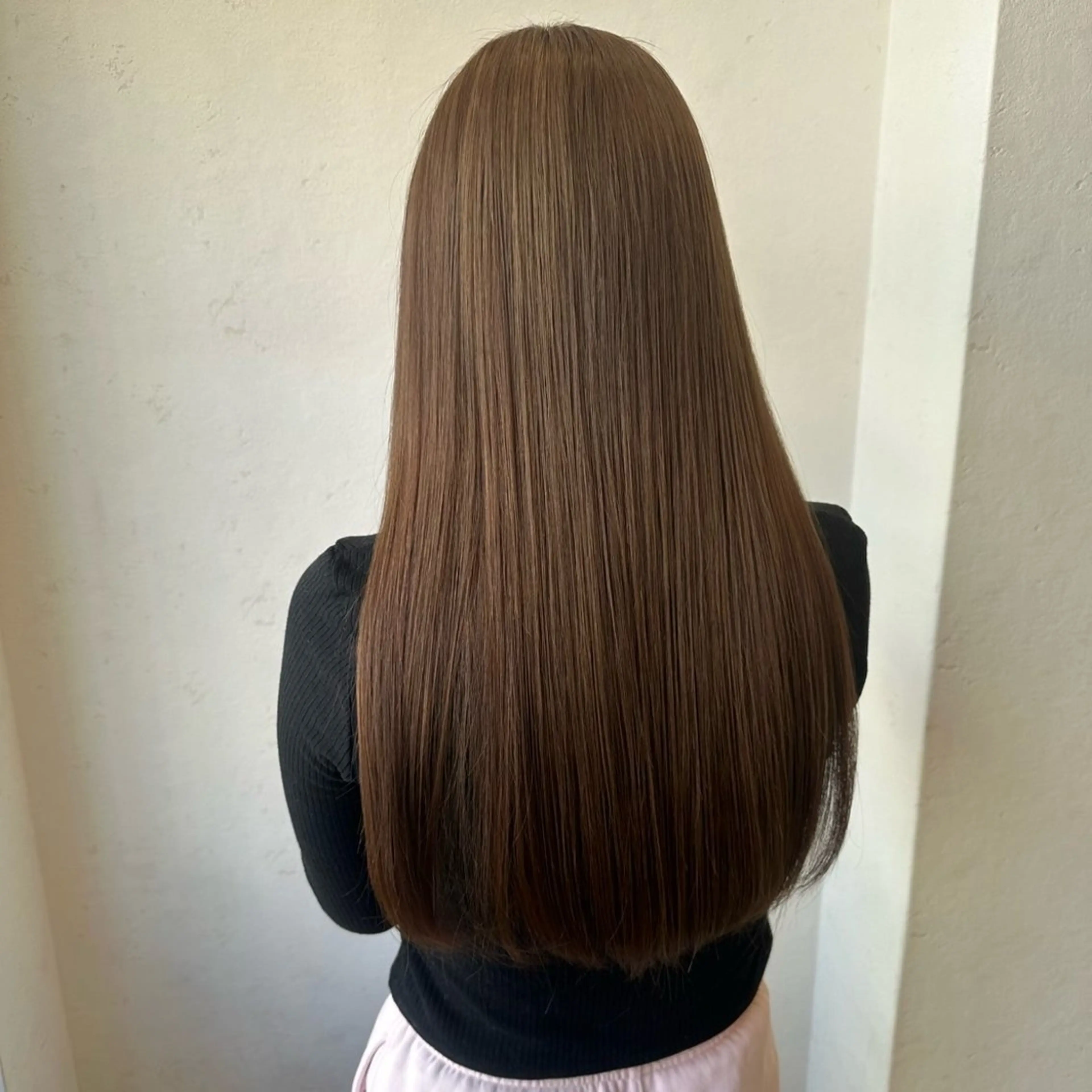 【低刺激✨髪質改善ストレート】✂️似合わせカット + ⬇️ヘアポテンツァ + 🎨ヘアカラーの写真