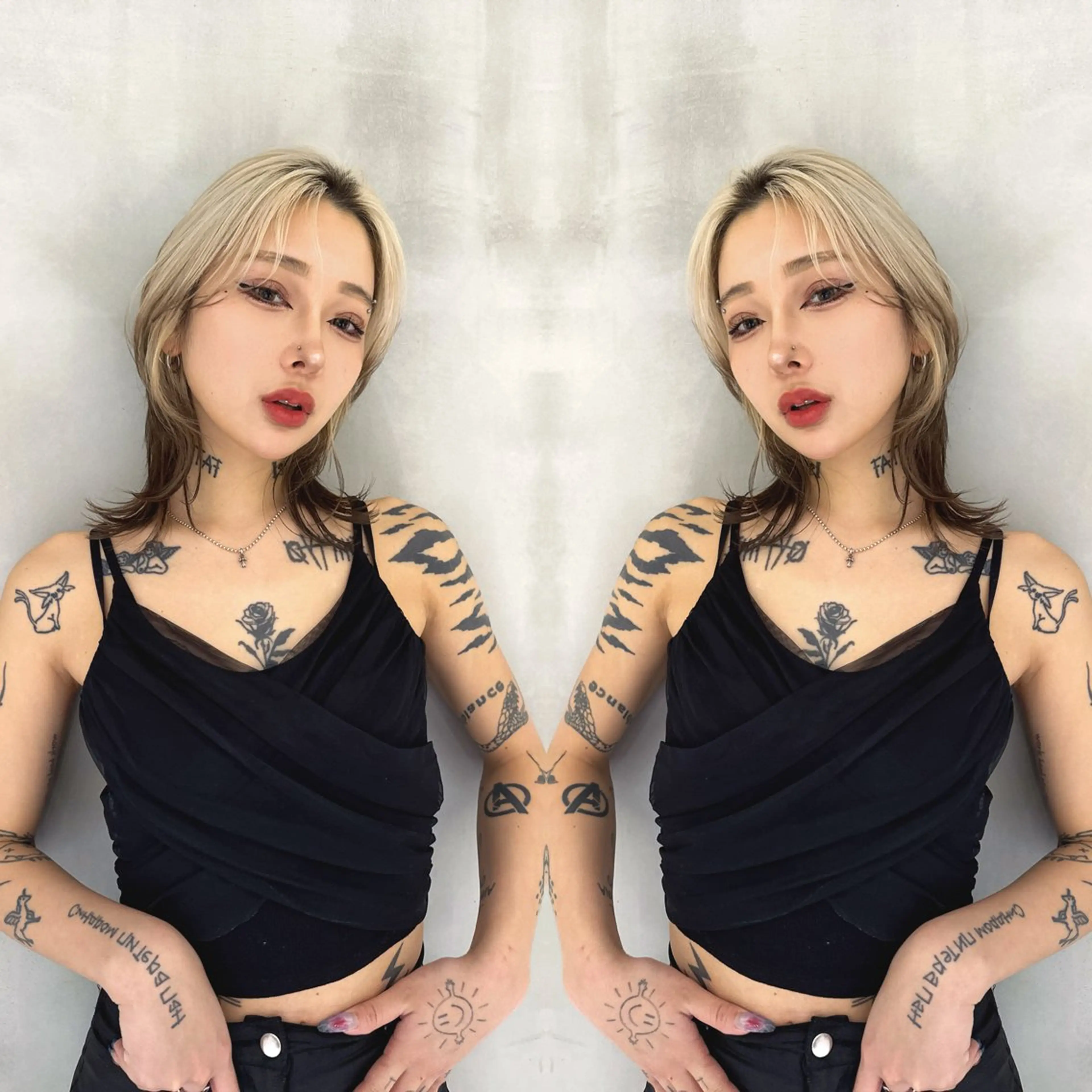 ミディアム カラー ヘアカラー 透明感✖️暖色 shuheiのヘアスタイル