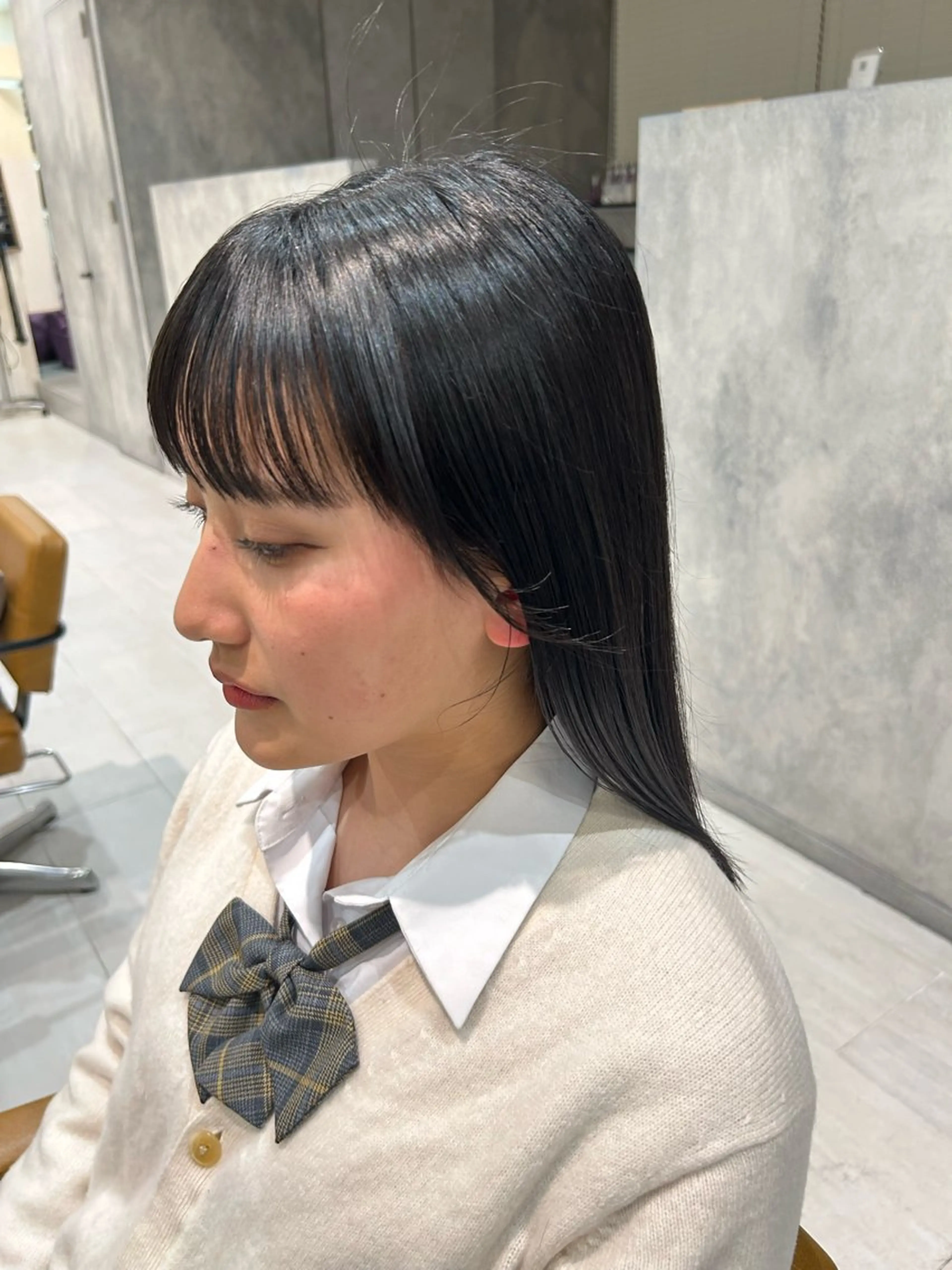 ロング 顔まわりレイヤー 顔周りカット レイヤーカット 小顔カット レイヤー/流行りヘア 🤲MIREI🤲のヘアスタイル