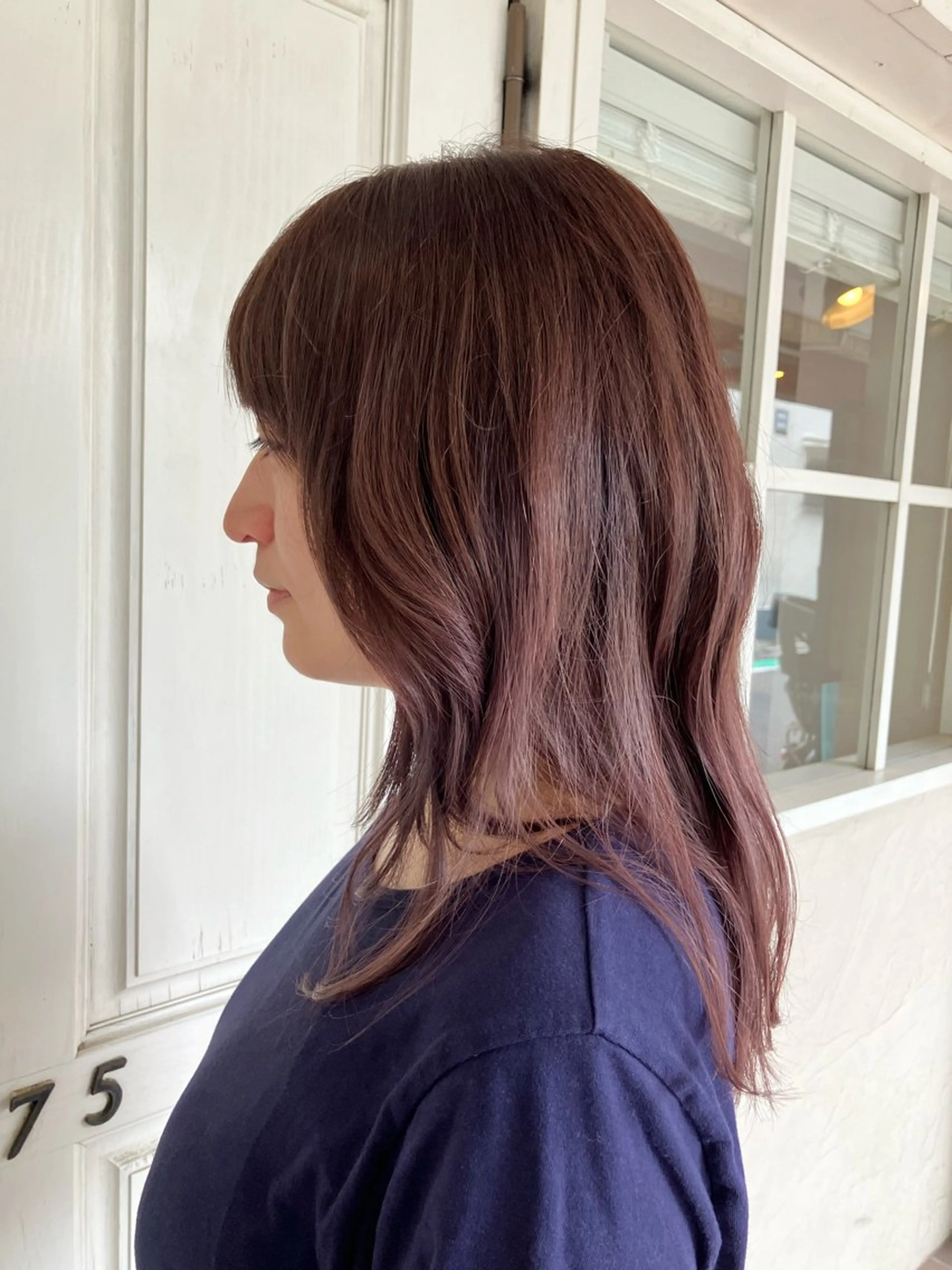 セミロング 馬場 麻奈美のヘアスタイル