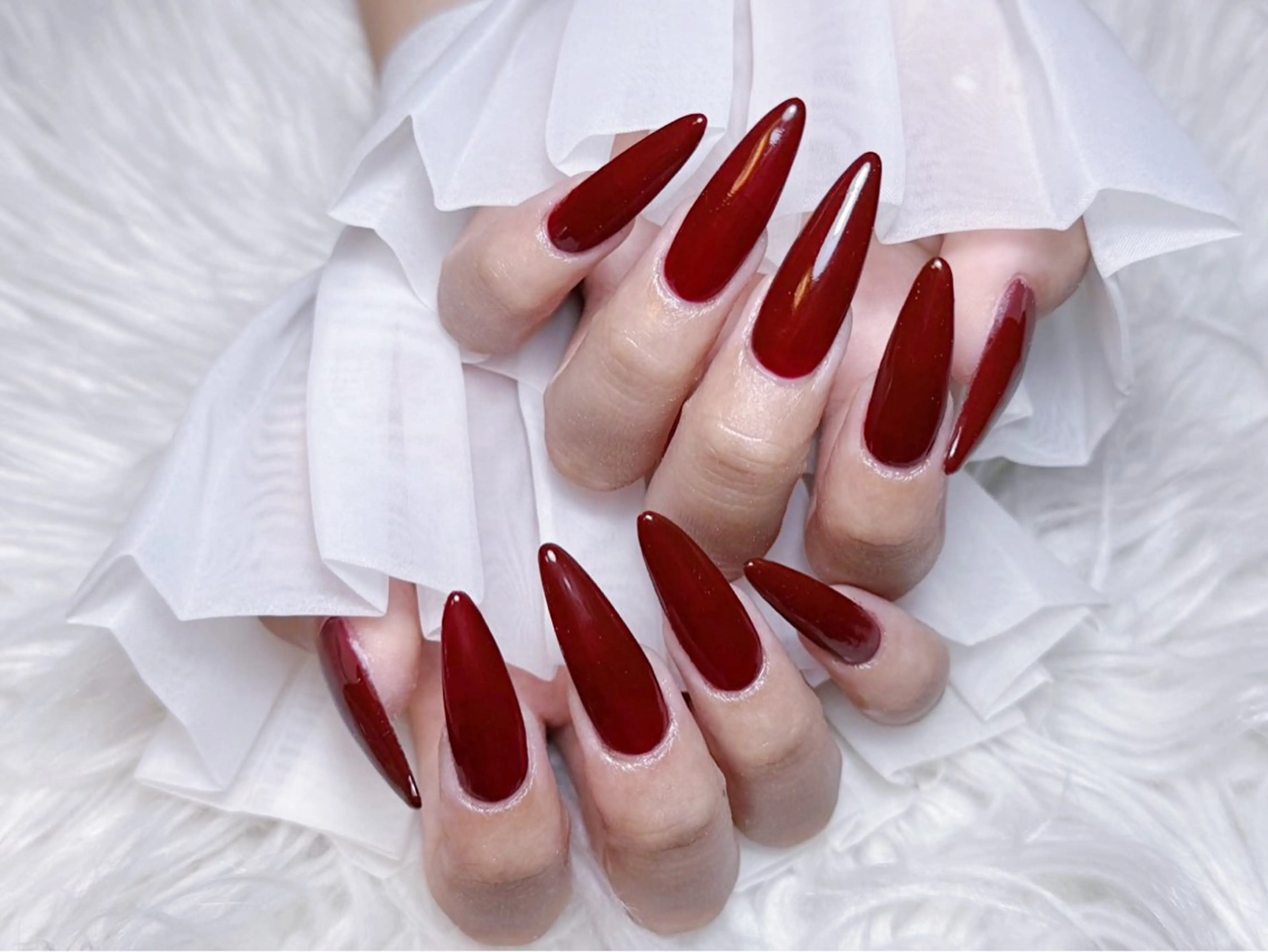 ネイル チークネイル 長さ出し フラワーネイル フレンチネイル ガーリー NEW NAIL 池袋のネイルデザイン