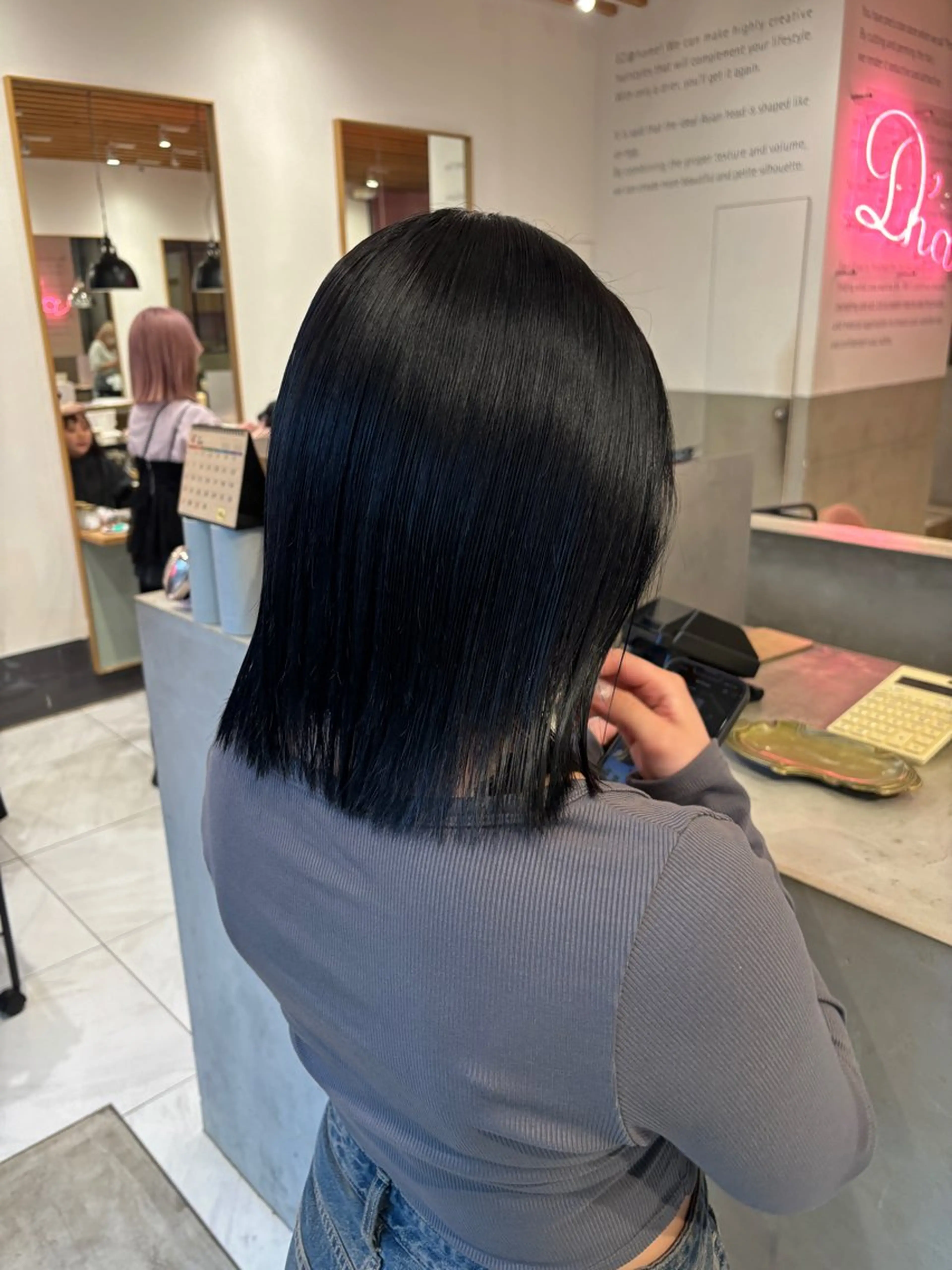 ミディアム ️🩵RINKA/ 艶color🩵のヘアスタイル