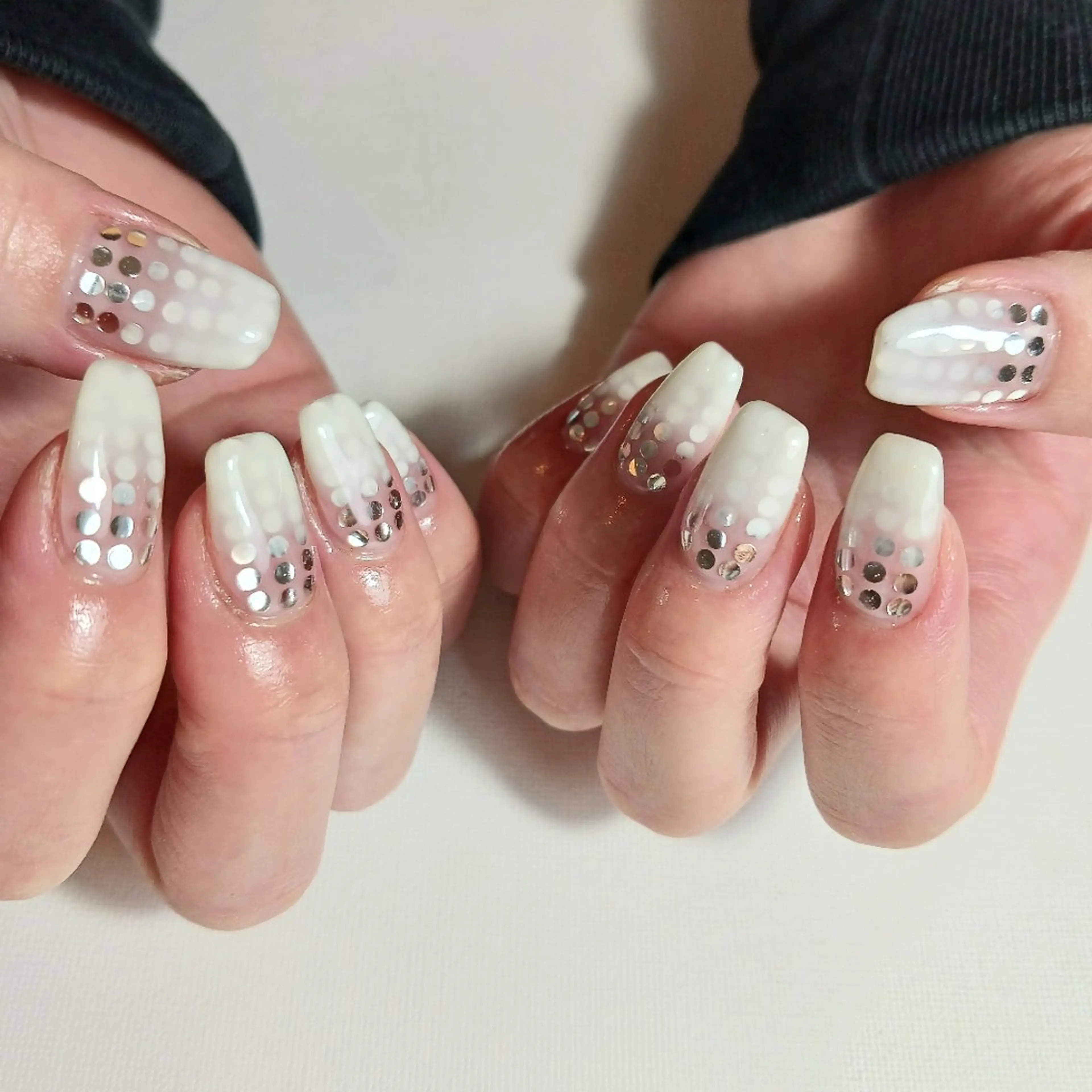 ネイル ジェルネイル グラデーション ホログラムネイル 持ち込み 春ネイル ハンドネイル owlnail /持込みデザイン専門のネイルデザイン