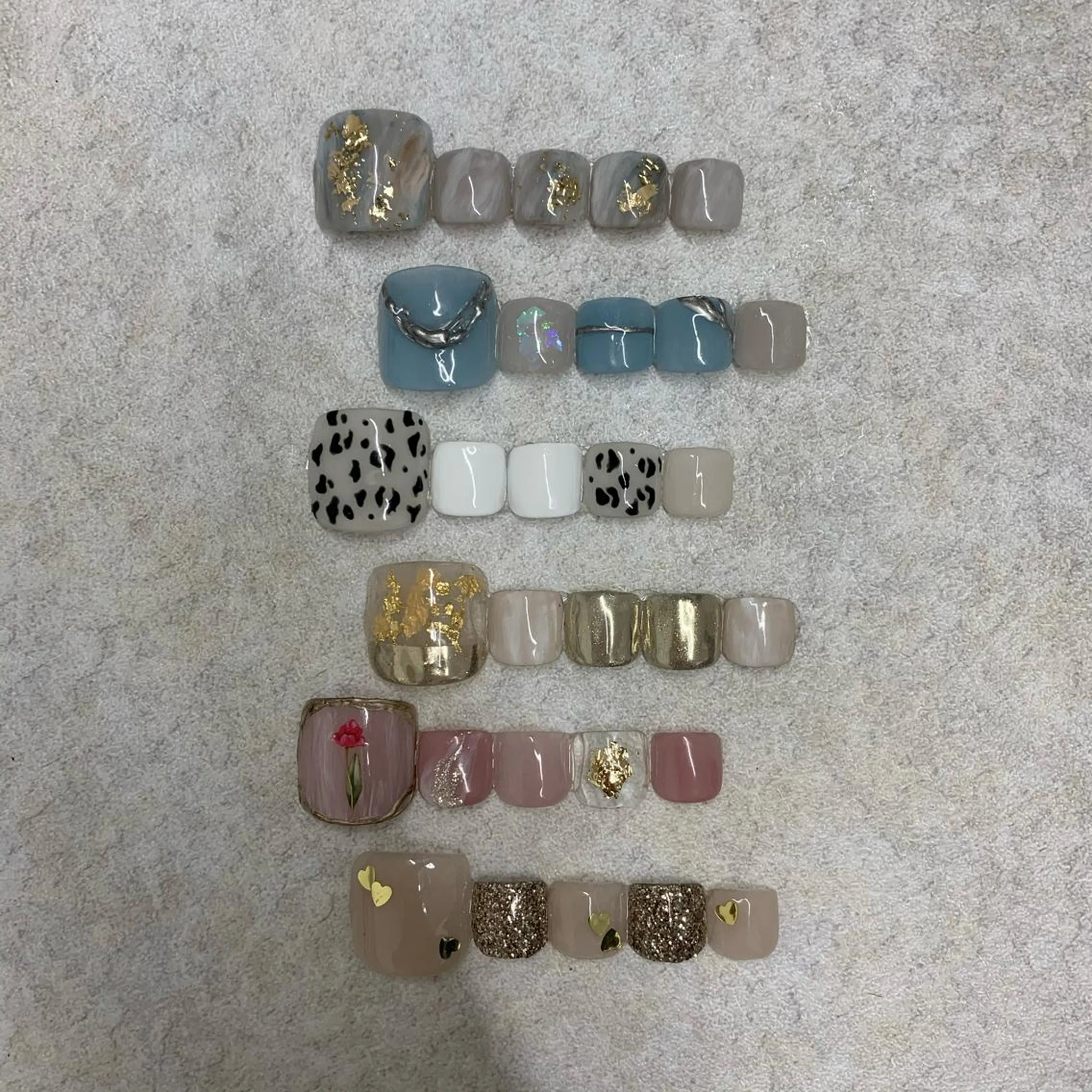 ネイル フットネイル pu muのネイルデザイン