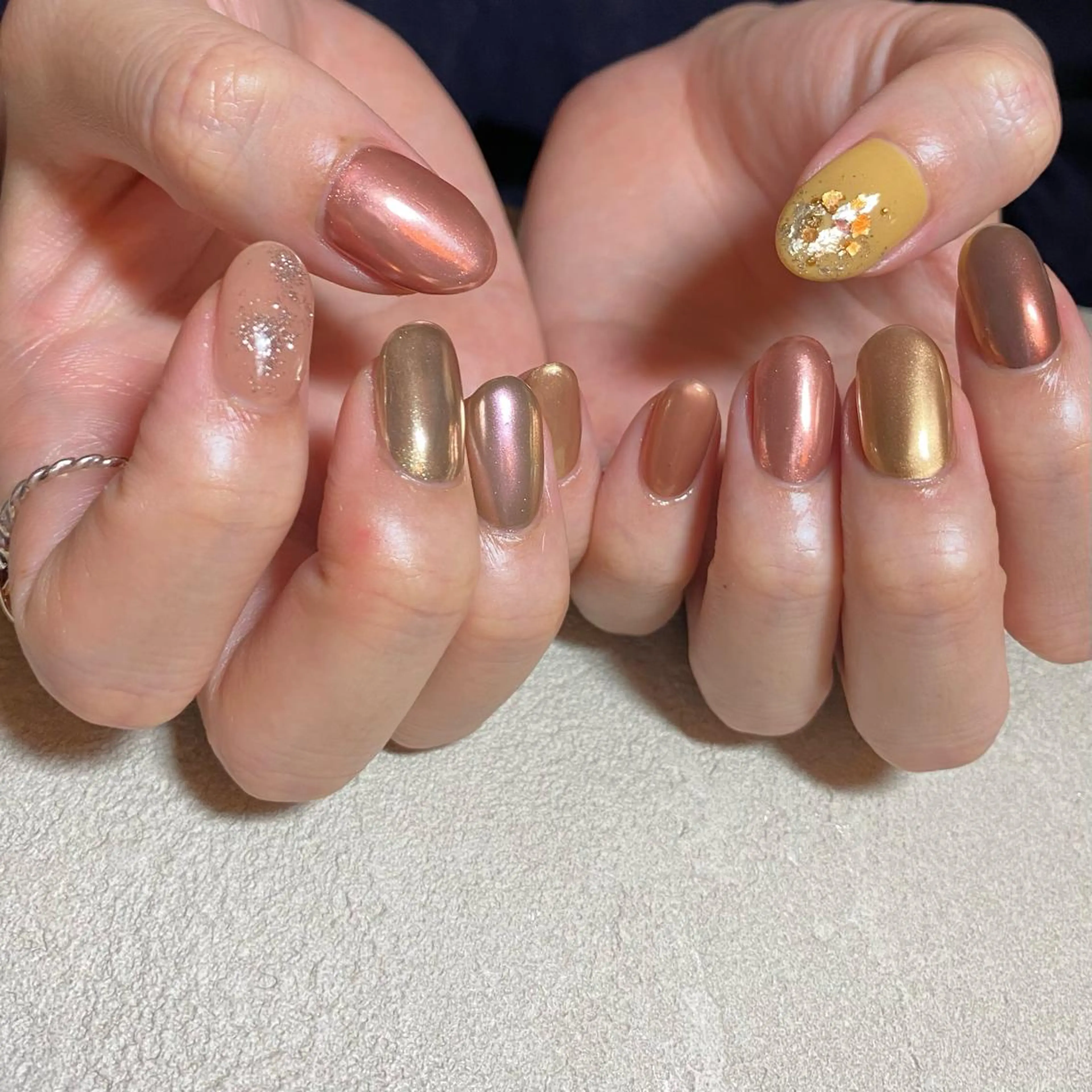 ネイル アートネイル ニュアンスネイル 春ネイル 夏ネイル ハンドネイル 山田 貴子のネイルデザイン