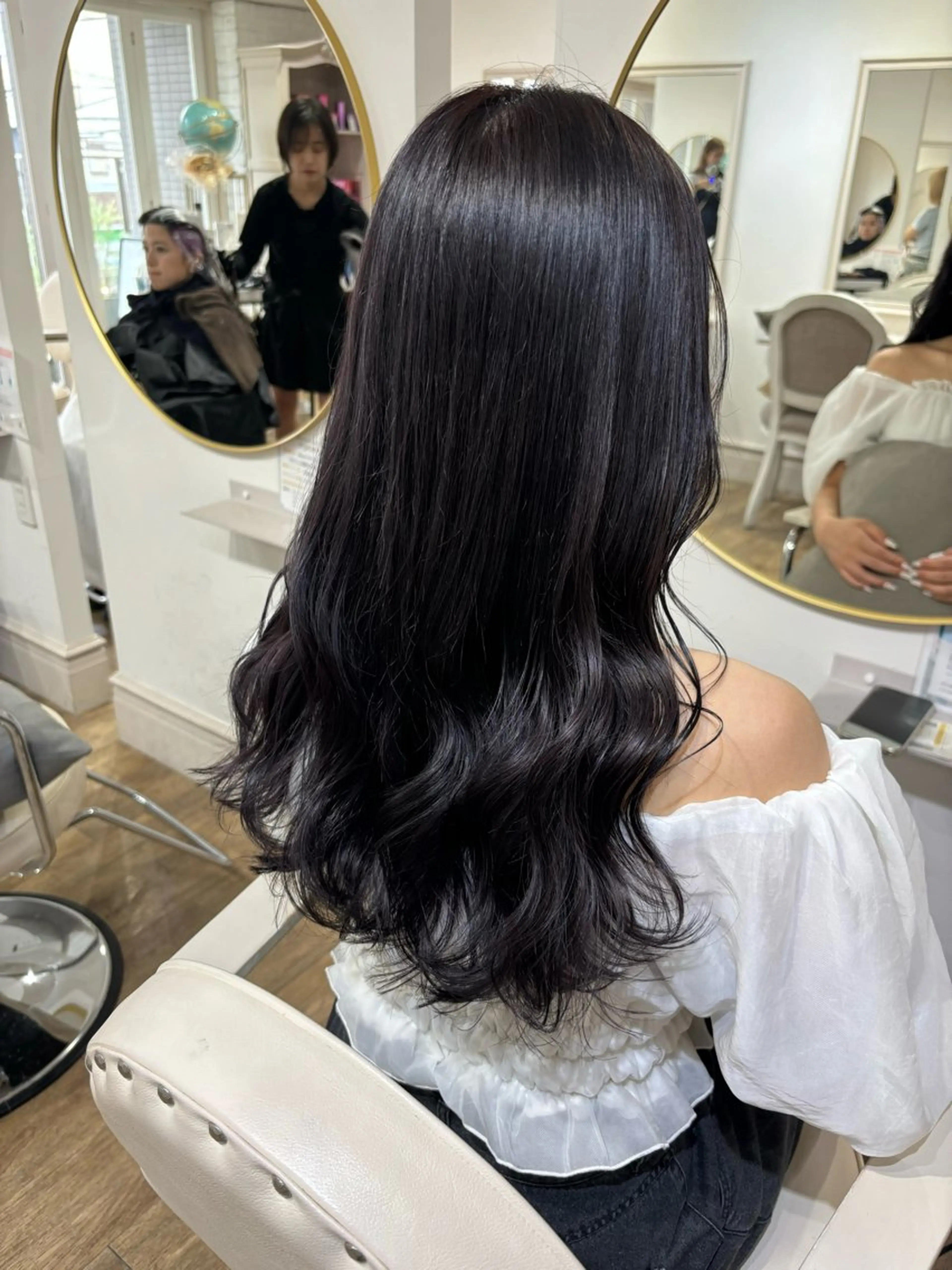 ロング カラー ヘアカラー トリートメント Risa🐈⬛/ グレージュ/透明感のヘアスタイル