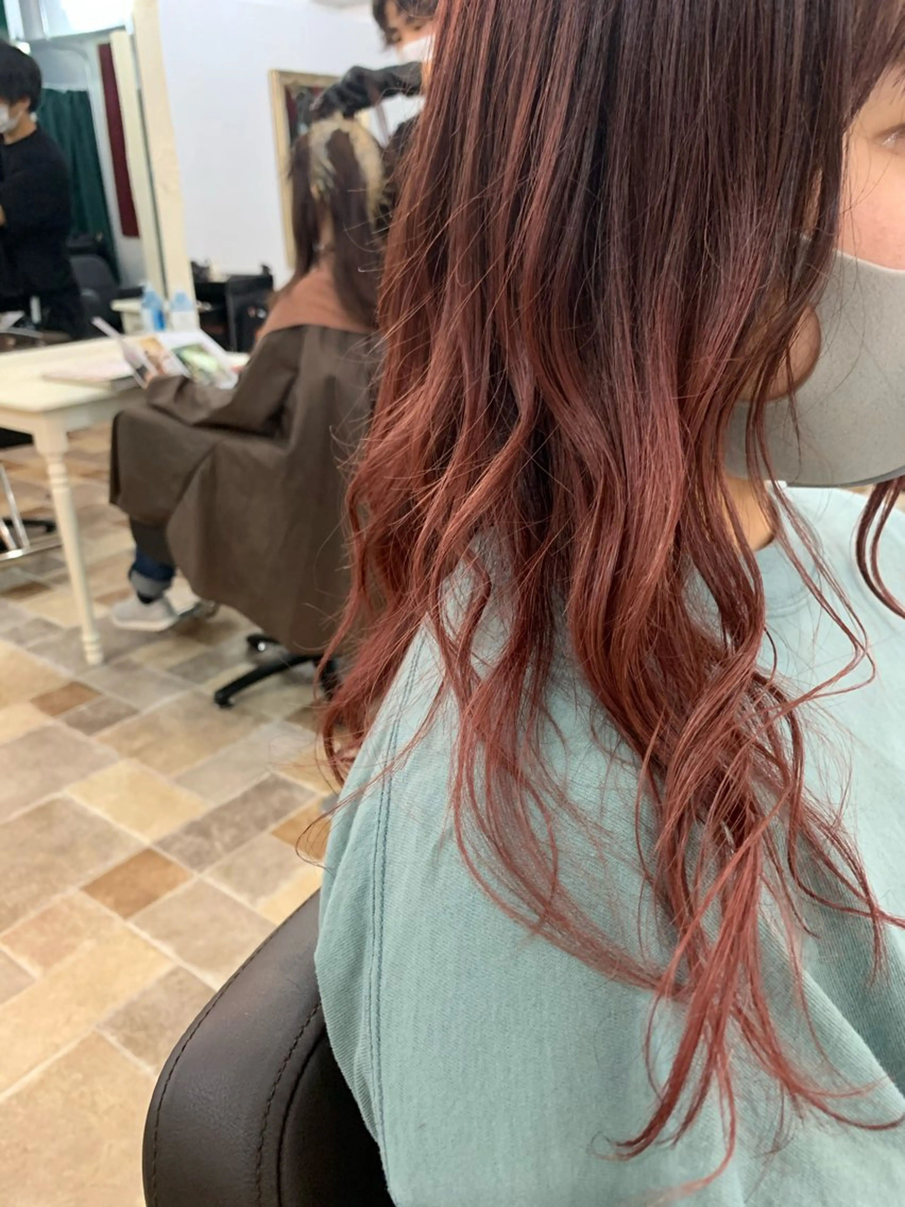 ミディアム カラー amphihair 高橋祐也のヘアスタイル