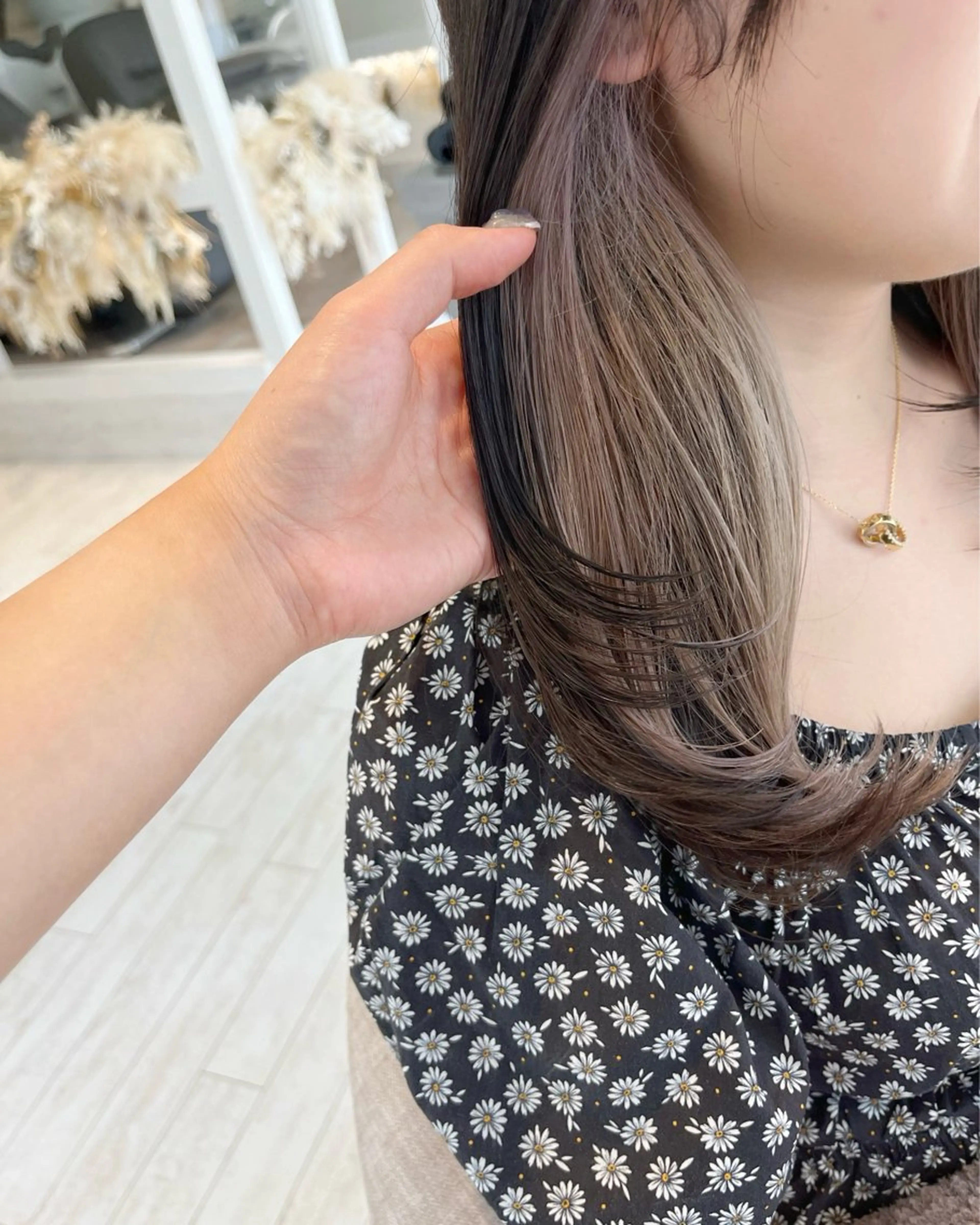 セミロング カット ヘアカラー ボブ/レイヤー/ 茉莉花のヘアスタイル