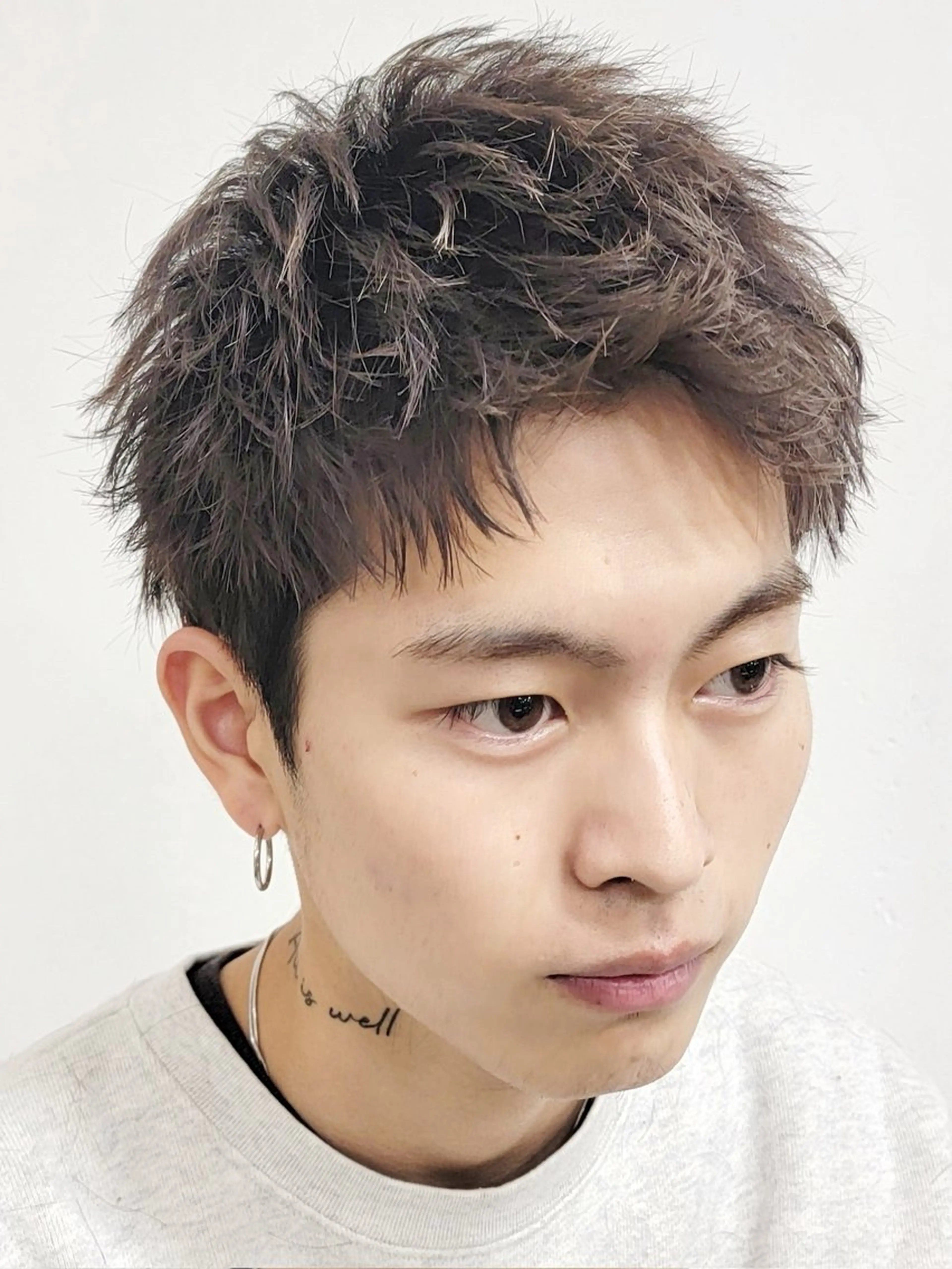 ショート カラー メンズ fifth/メンズ パーマ/川﨑泰就のヘアスタイル