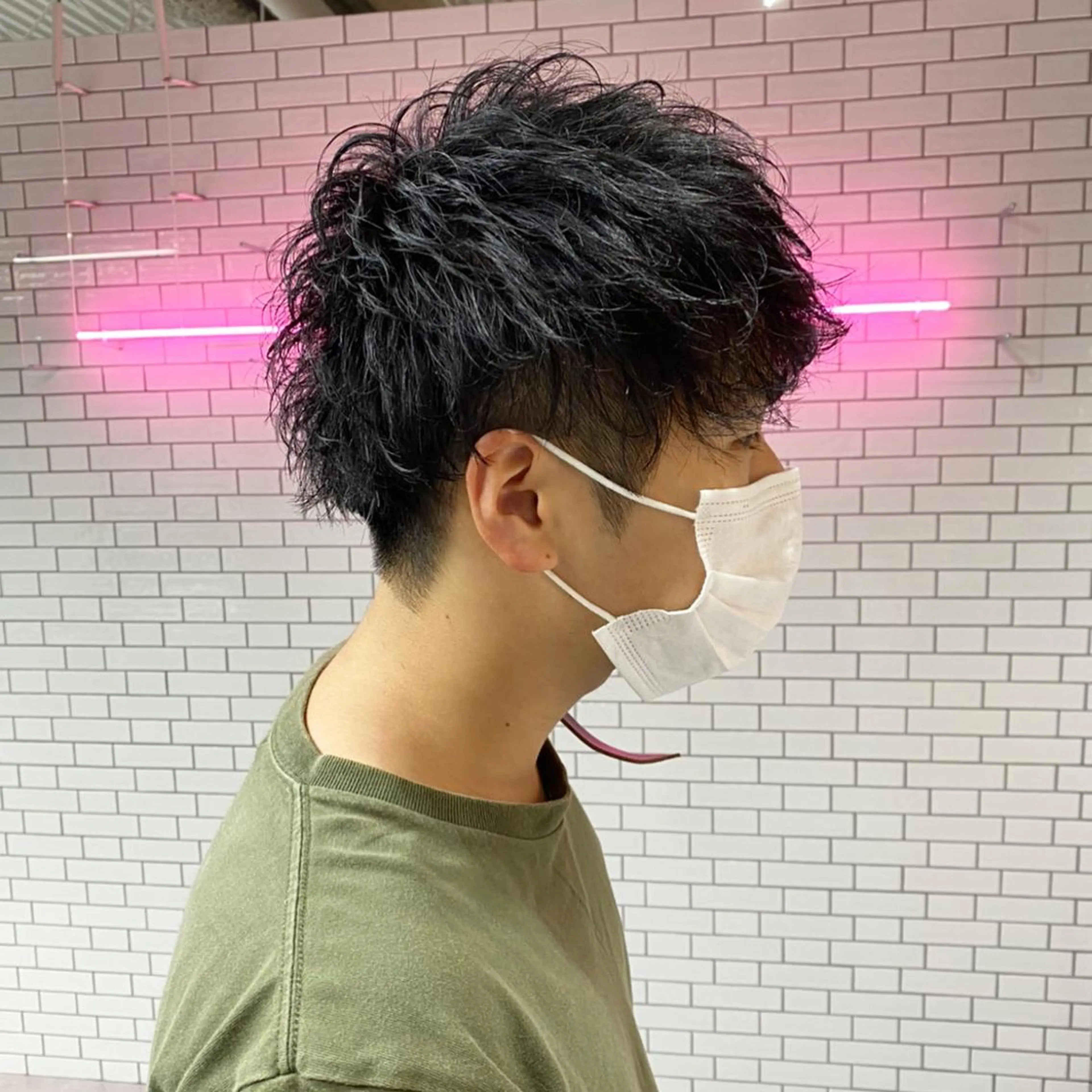 メンズ メンズパーマ 梅田中崎町メンズ 美容師ユースケのヘアスタイル