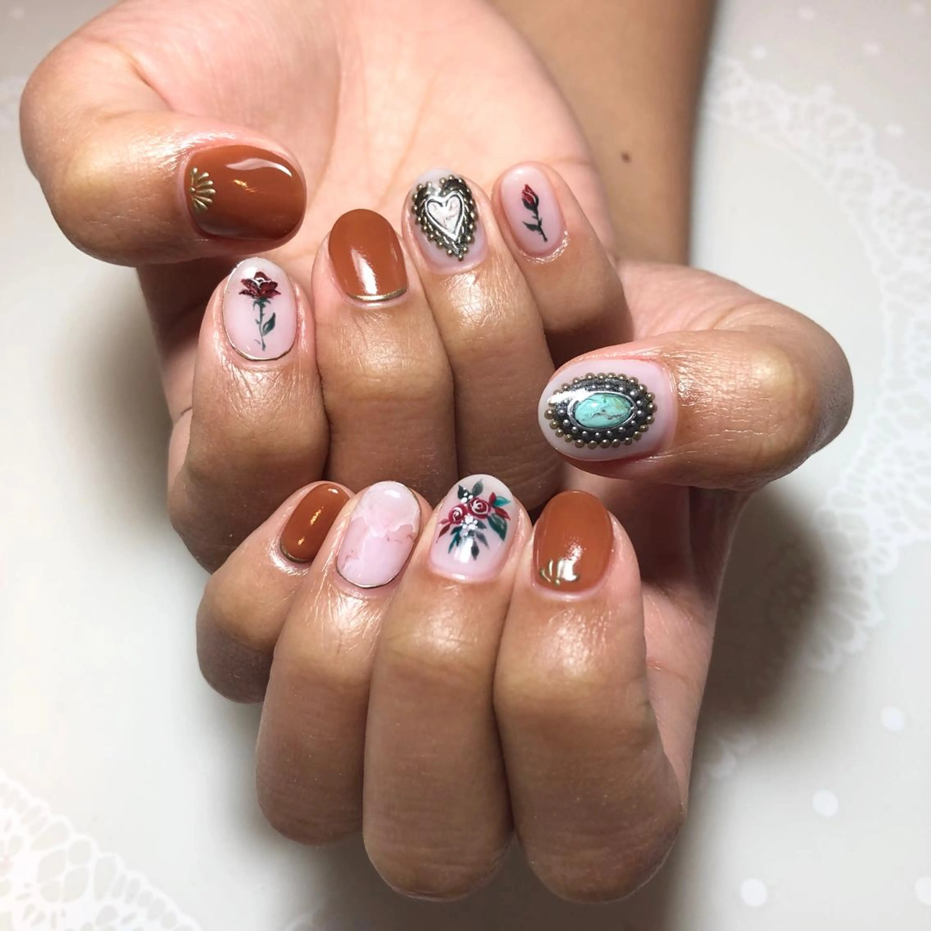 ネイル フラワーネイル g-up nail所属・米田 律子のネイルデザイン