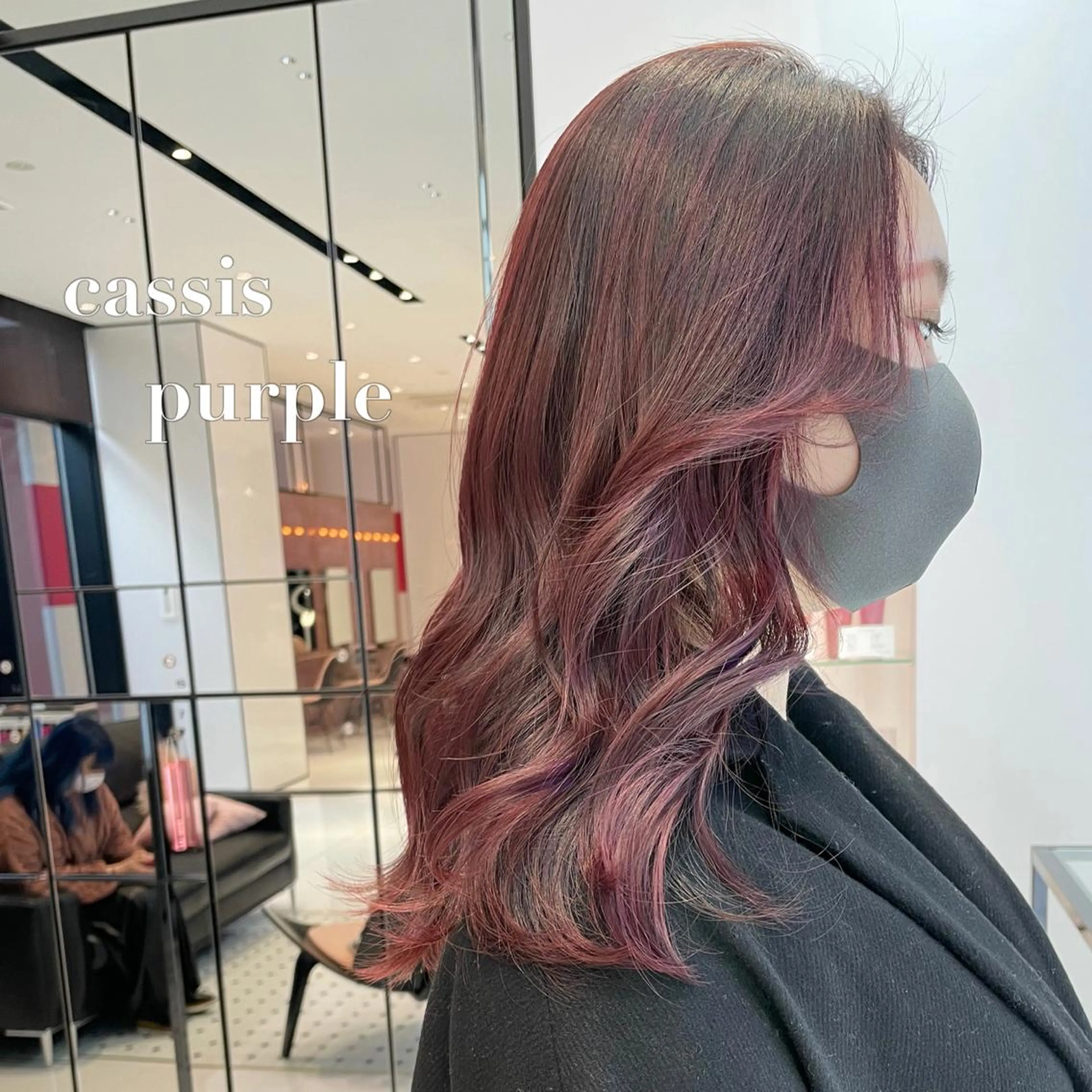 ロング カラー カット ヘアカラー 相川 愛実のヘアスタイル