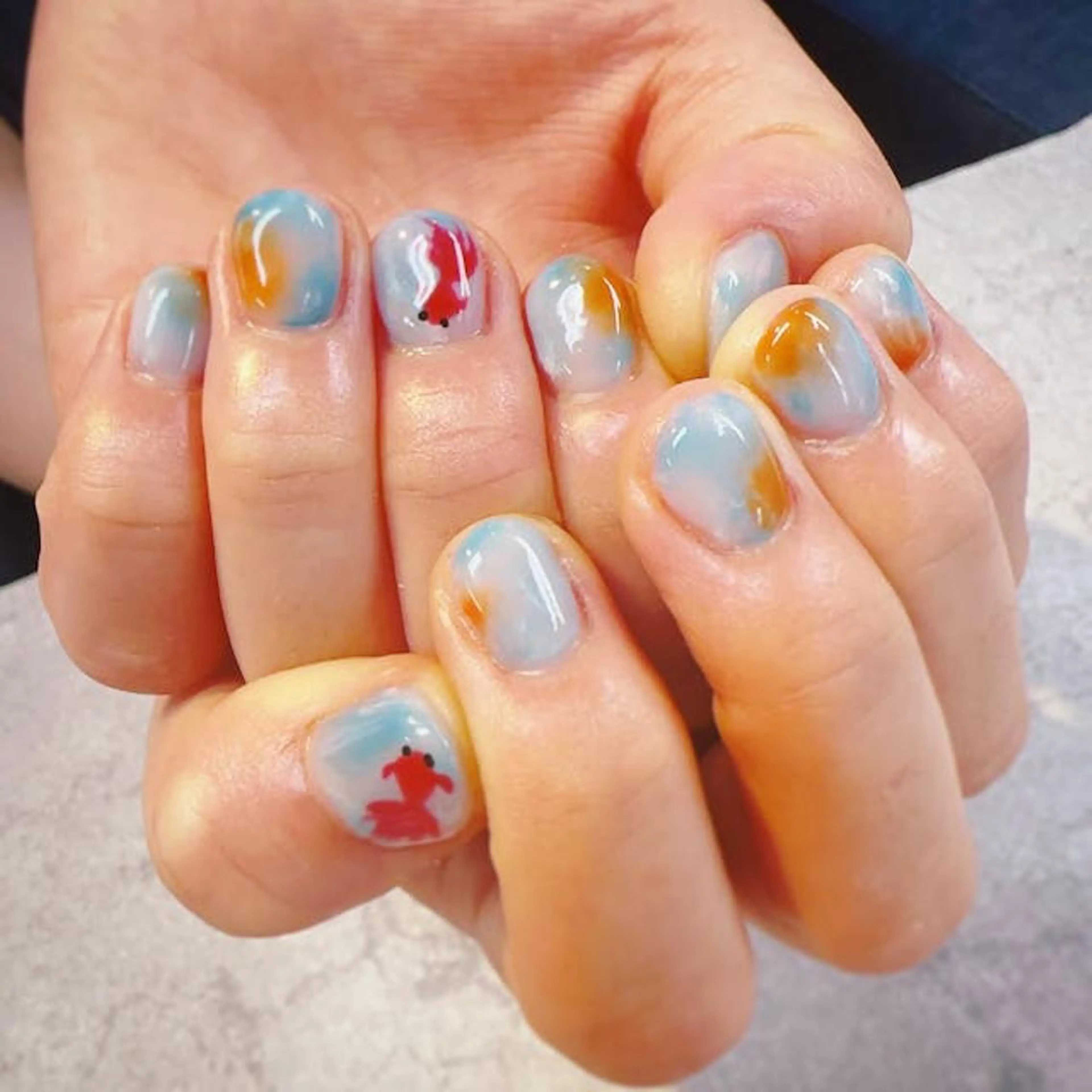 ネイル フットネイル フレンチネイル グラデーション キラキラネイル 韓国ネイル ハンドネイル ハンドケア FASTNAIL PLUS 新宿店のネイルデザイン