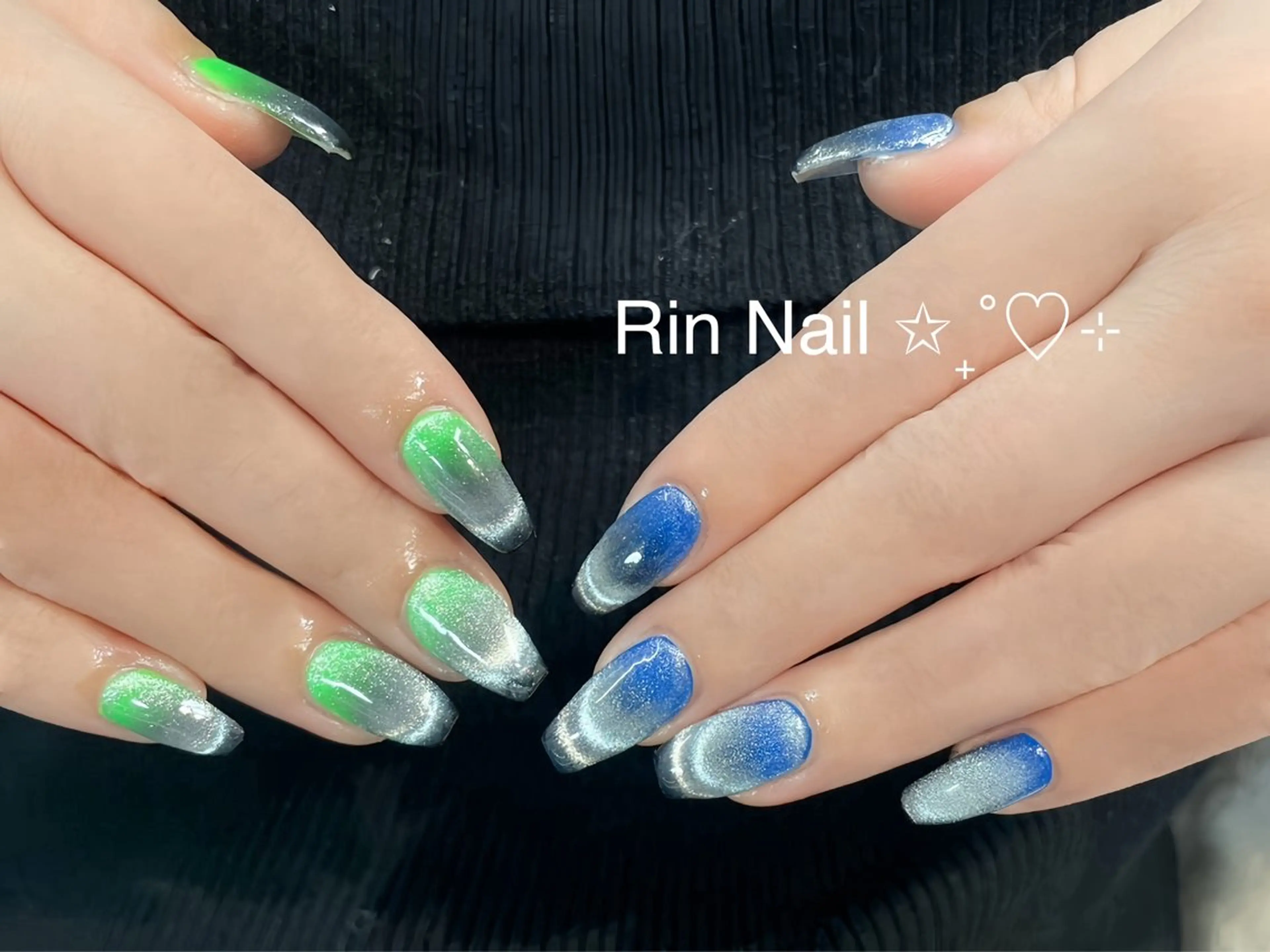 ネイル チークネイル フラッシュネイル フラワーネイル フットネイル ジェルネイル ハンドネイル Rin Nail Shinokuboのネイルデザイン