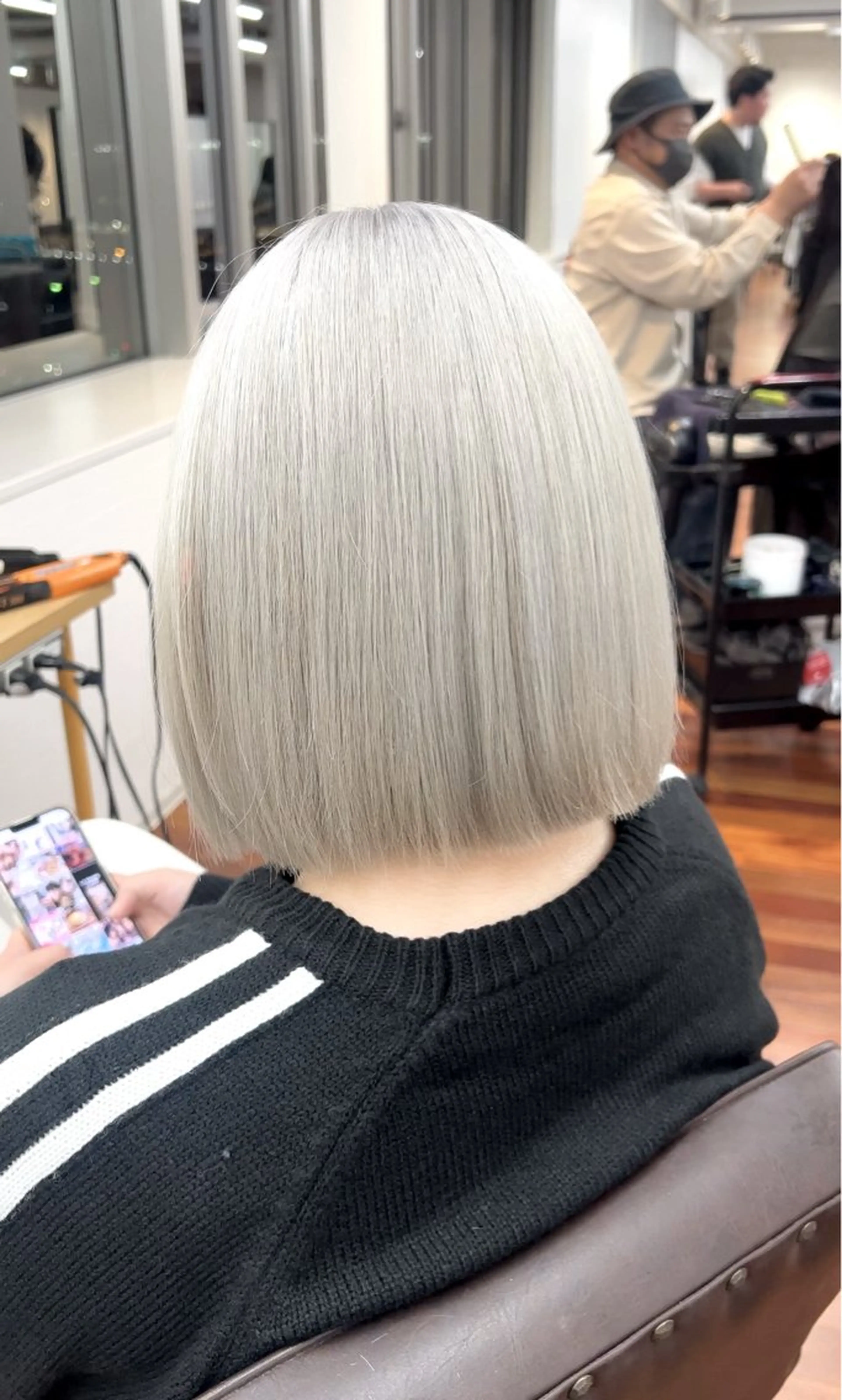 ケアブリーチ＋カラー＋新世代反応型トリートメントの写真