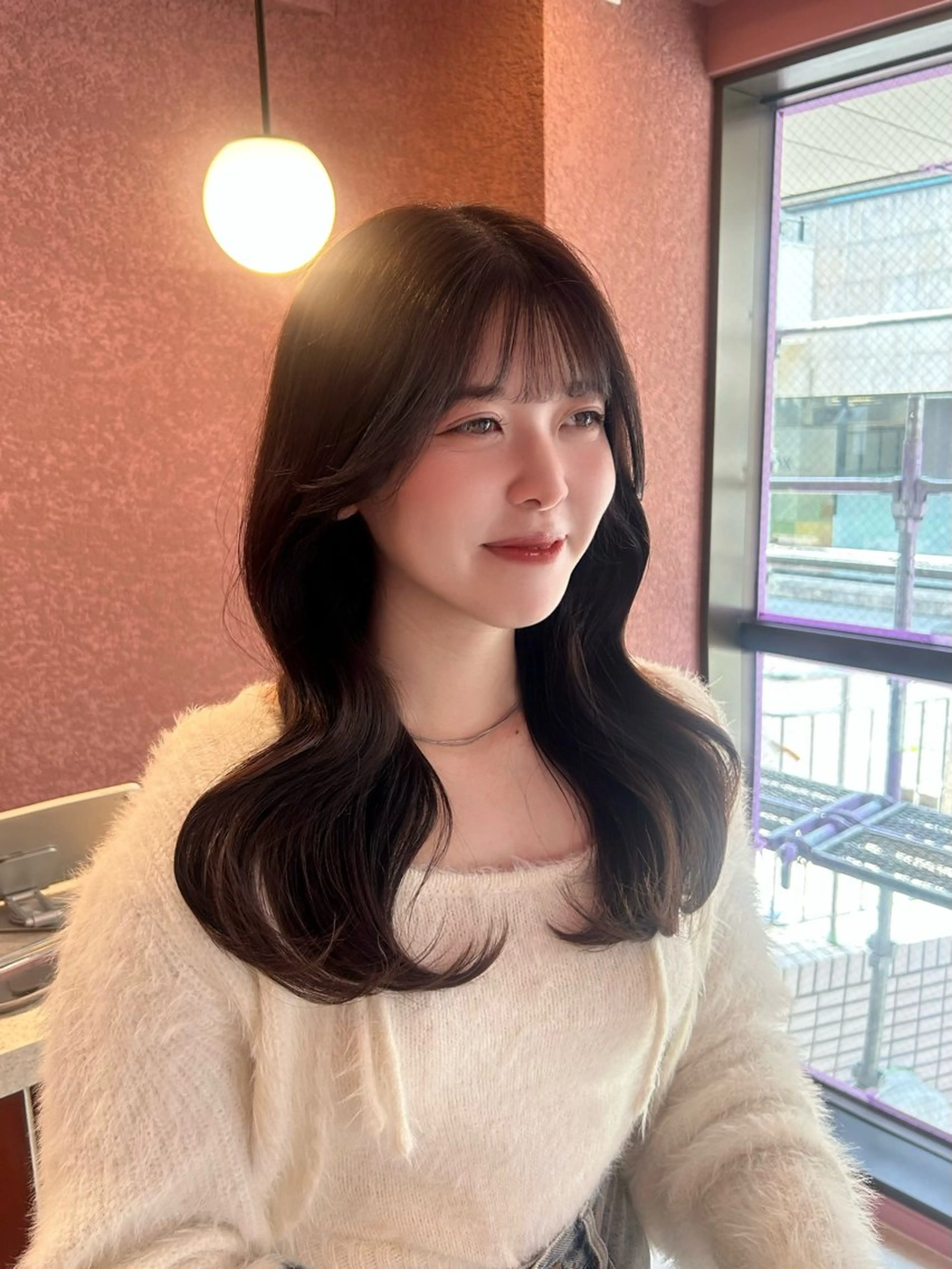 セミロング カット ヘアカラー 透明感カラー♡ 原宿美容室￤Rinaのヘアスタイル