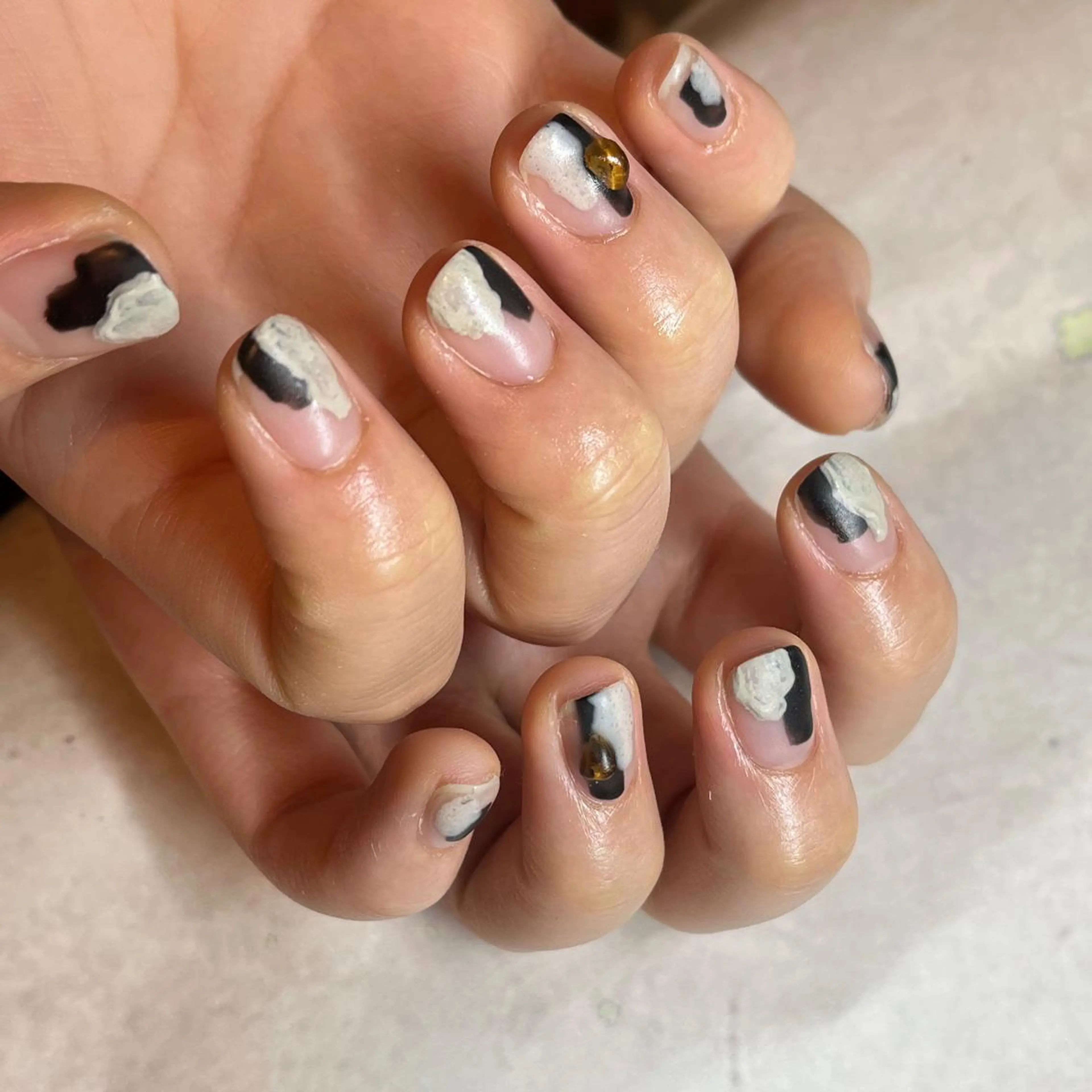 ネイル マットネイル フリーランス¨̮⃝ ネイリストOKADAのネイルデザイン