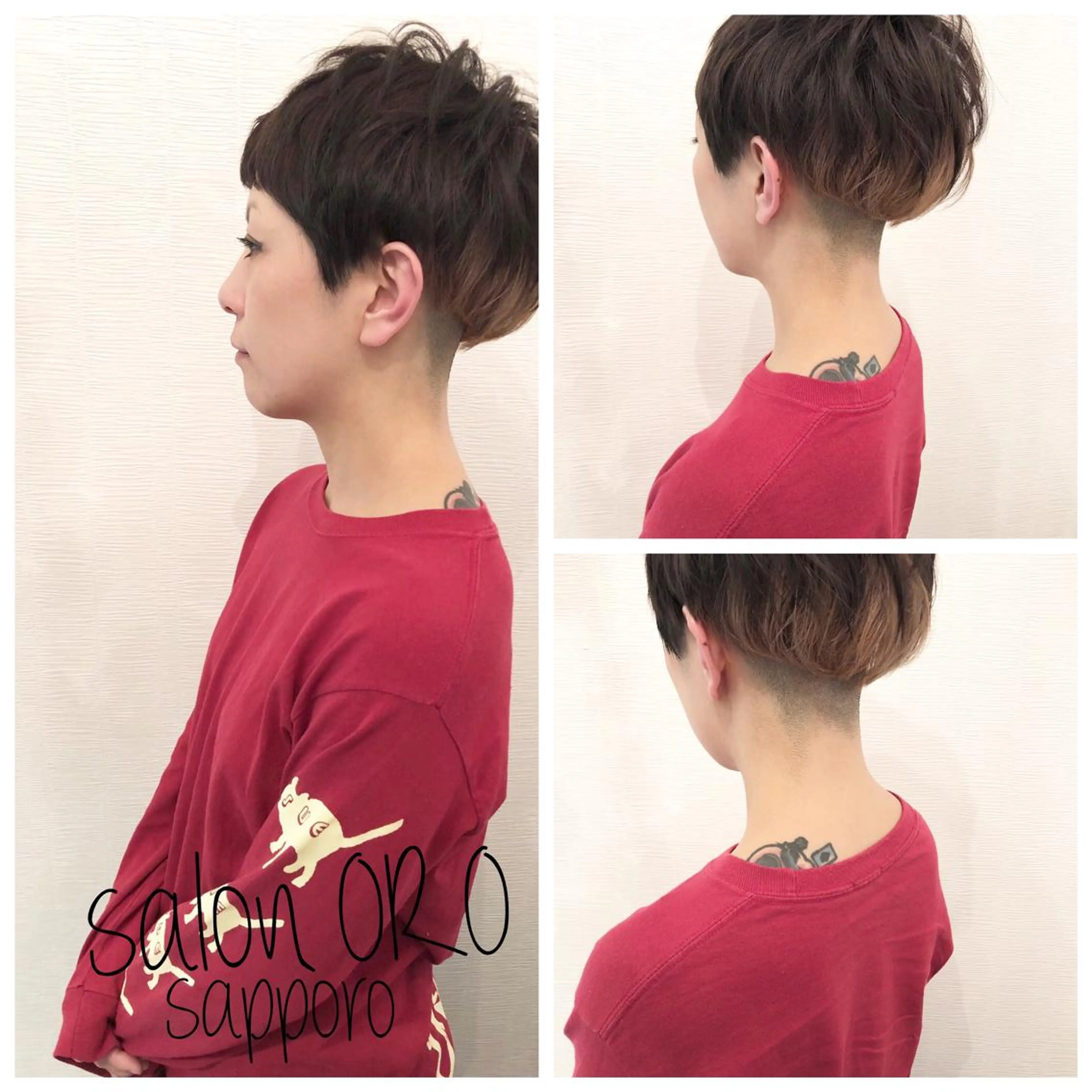 ショート カラー 平川 友希子のヘアスタイル