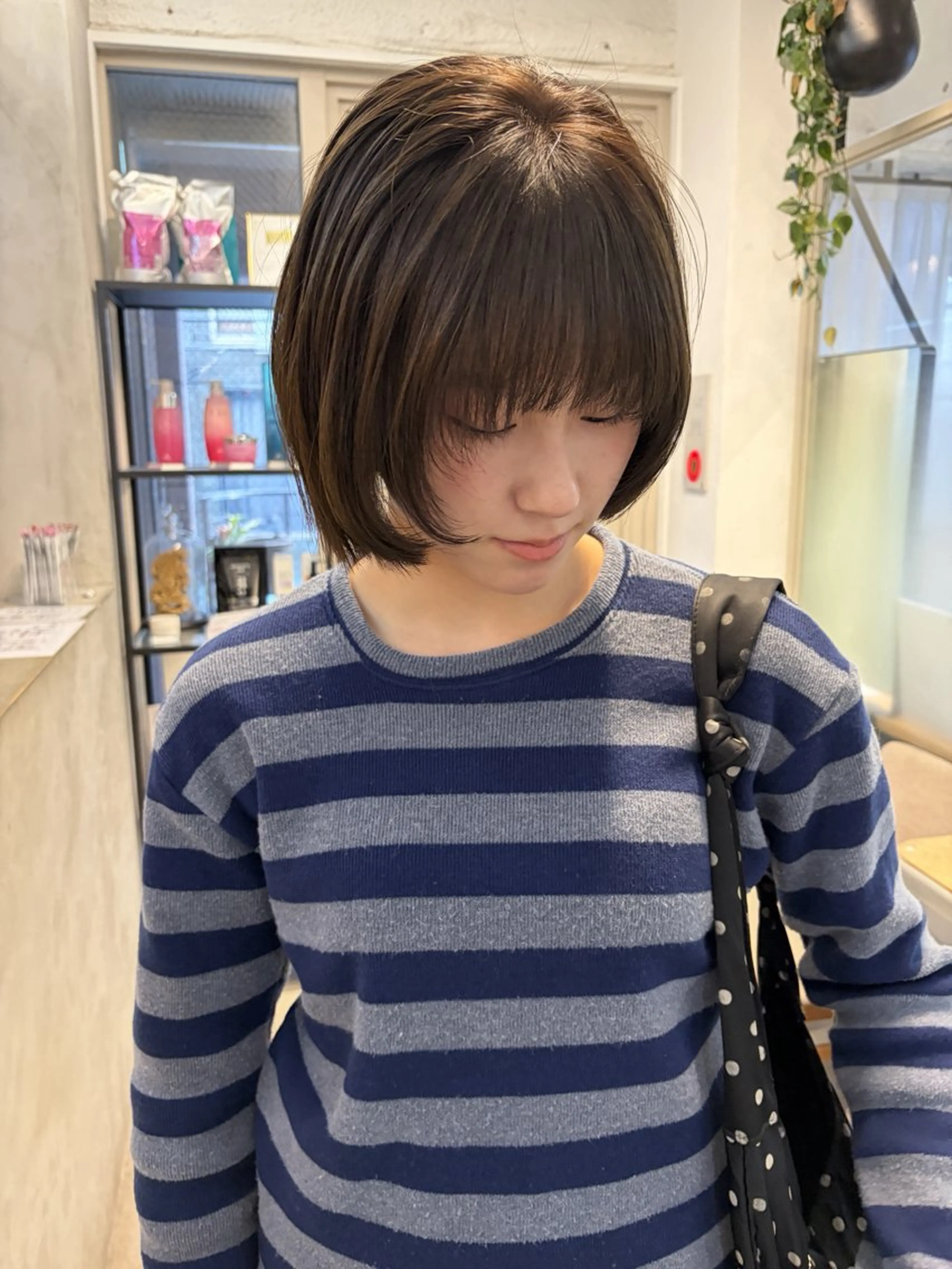 ミディアム カラー ヘアカラー トリートメント 赤み消しカラー/ ナチュラル/トモキのヘアスタイル