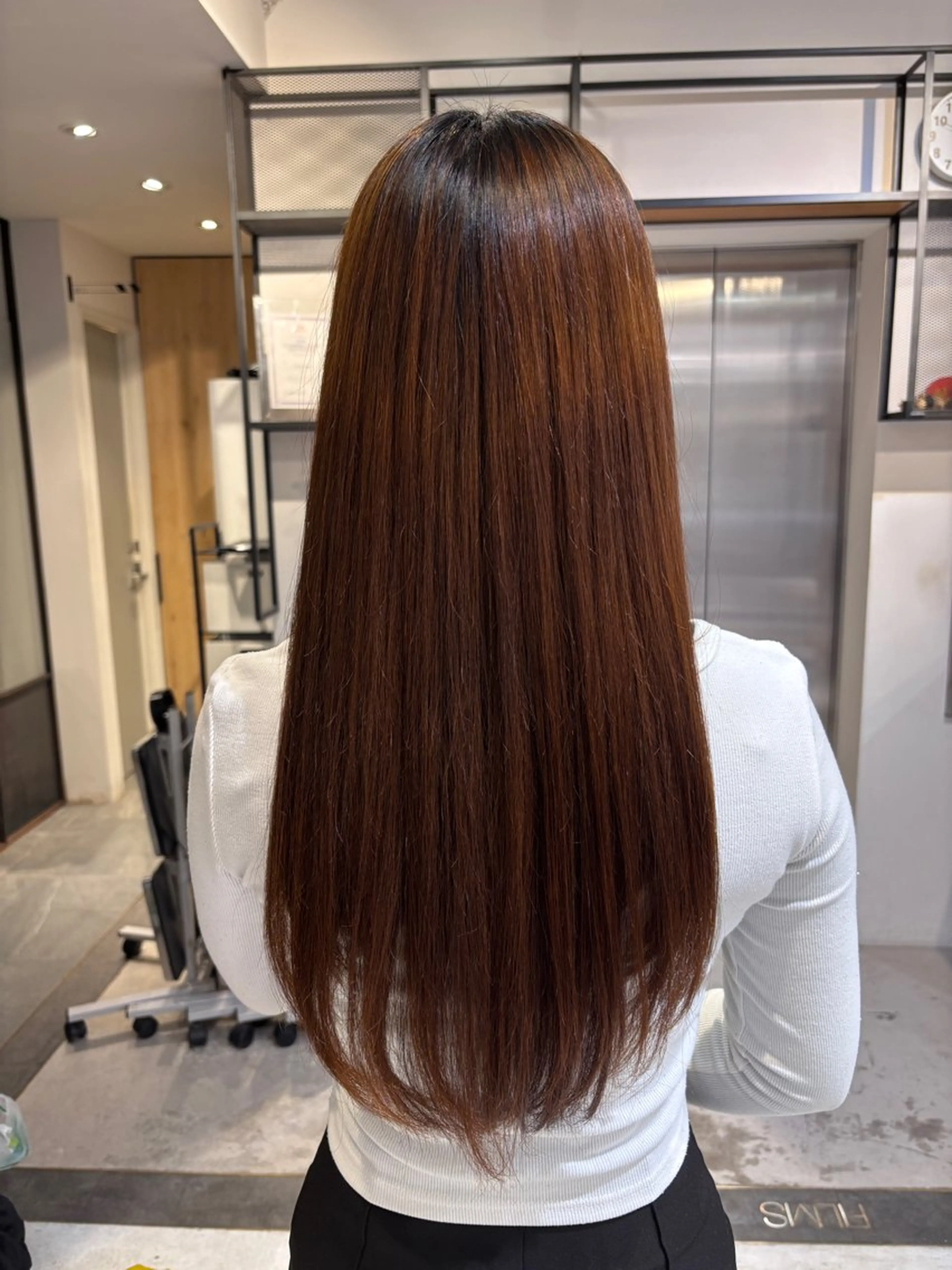 ロング 縮毛矯正 FILMS Rinoのヘアスタイル