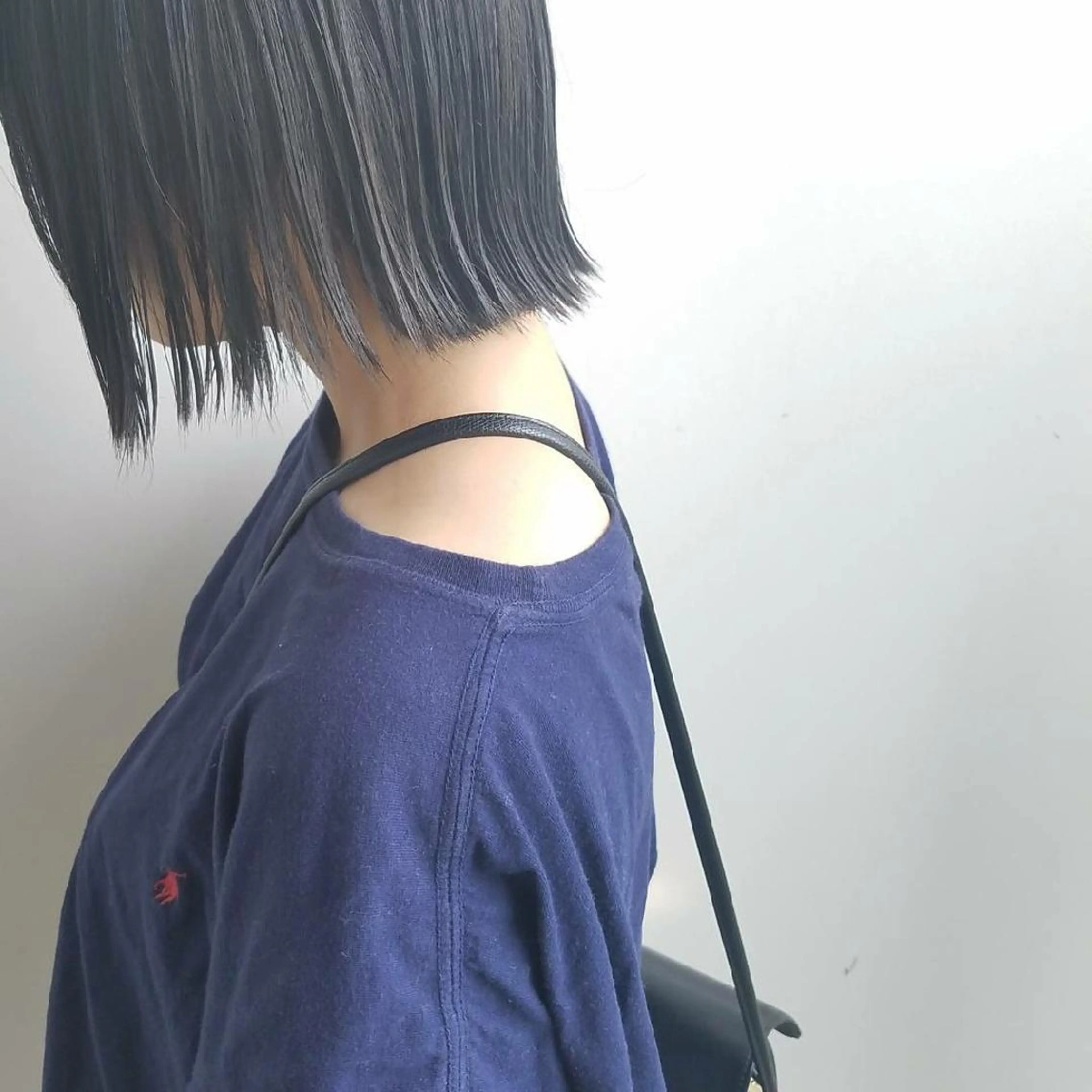 カラー ショート ネイル マツエク・マツパ 黒髪 ブルーカラー ブルーブラック ブルー iplus まつげ、眉毛、耳つぼのマツエク・マツパデザイン