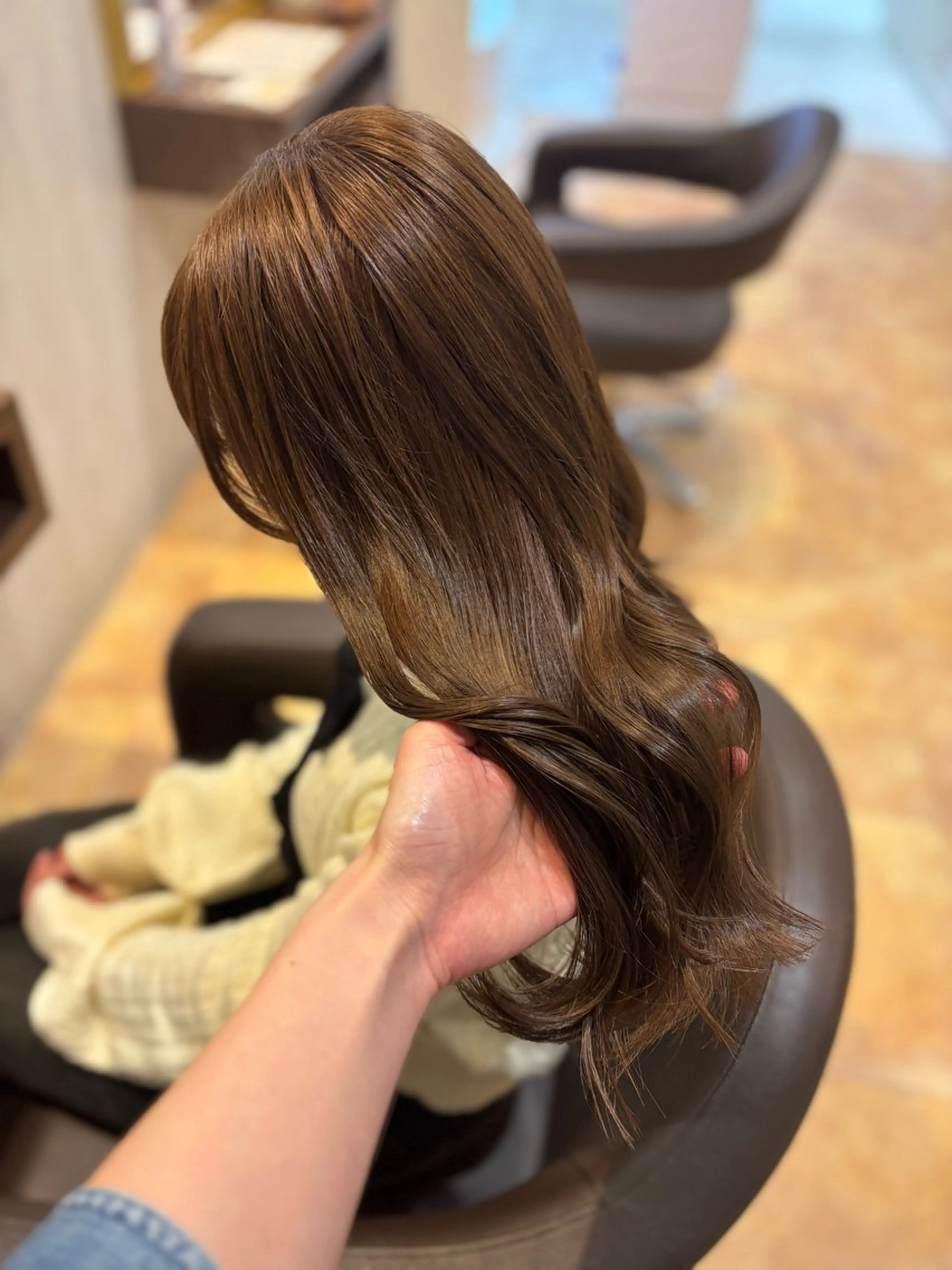 ロング カラー カット ヘアカラー トリートメント yui🥀/ボブ /ブリーチなしカラーのヘアスタイル