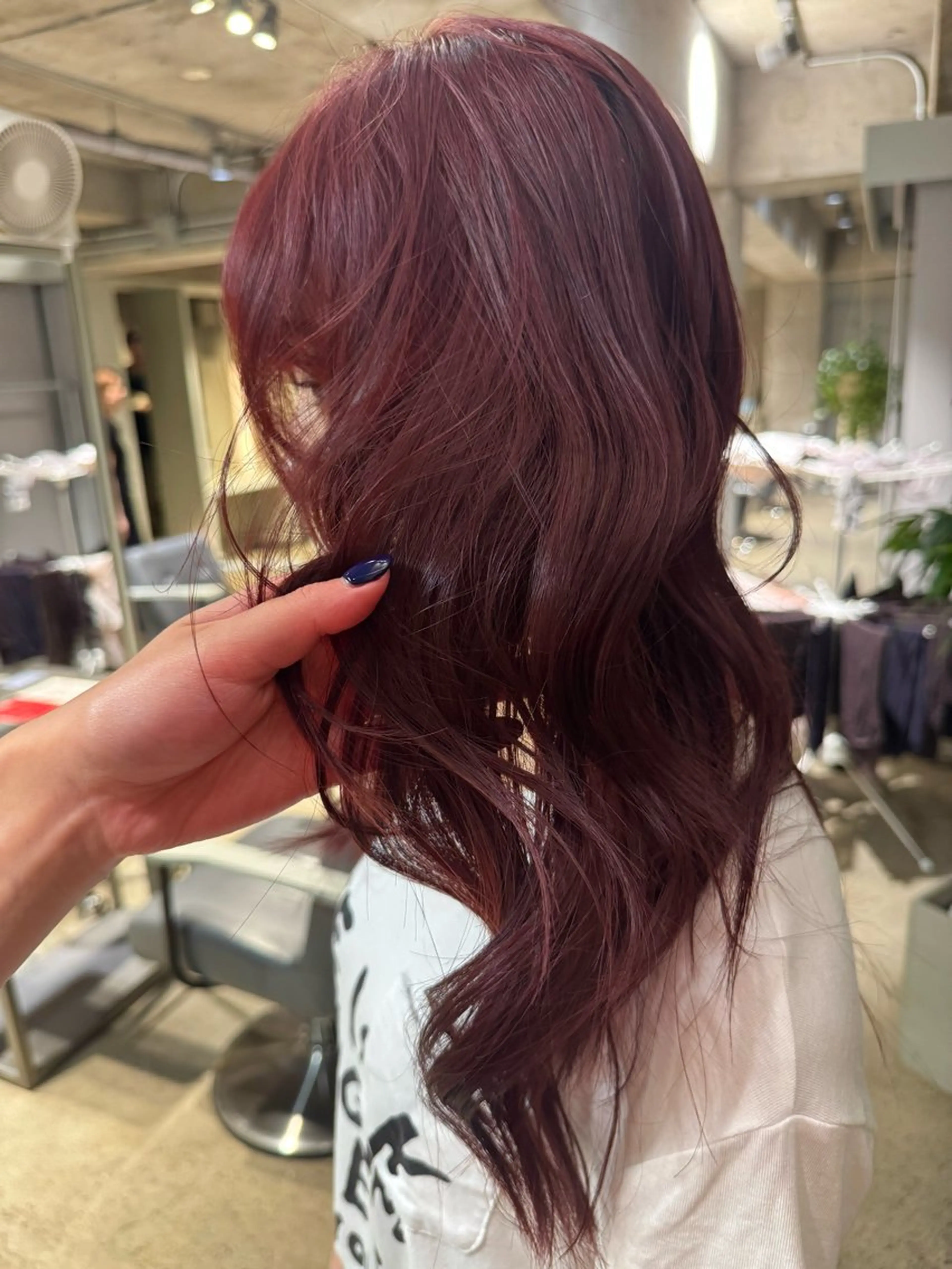ロング カラー レッドカラー ♡ suzUkaのヘアスタイル