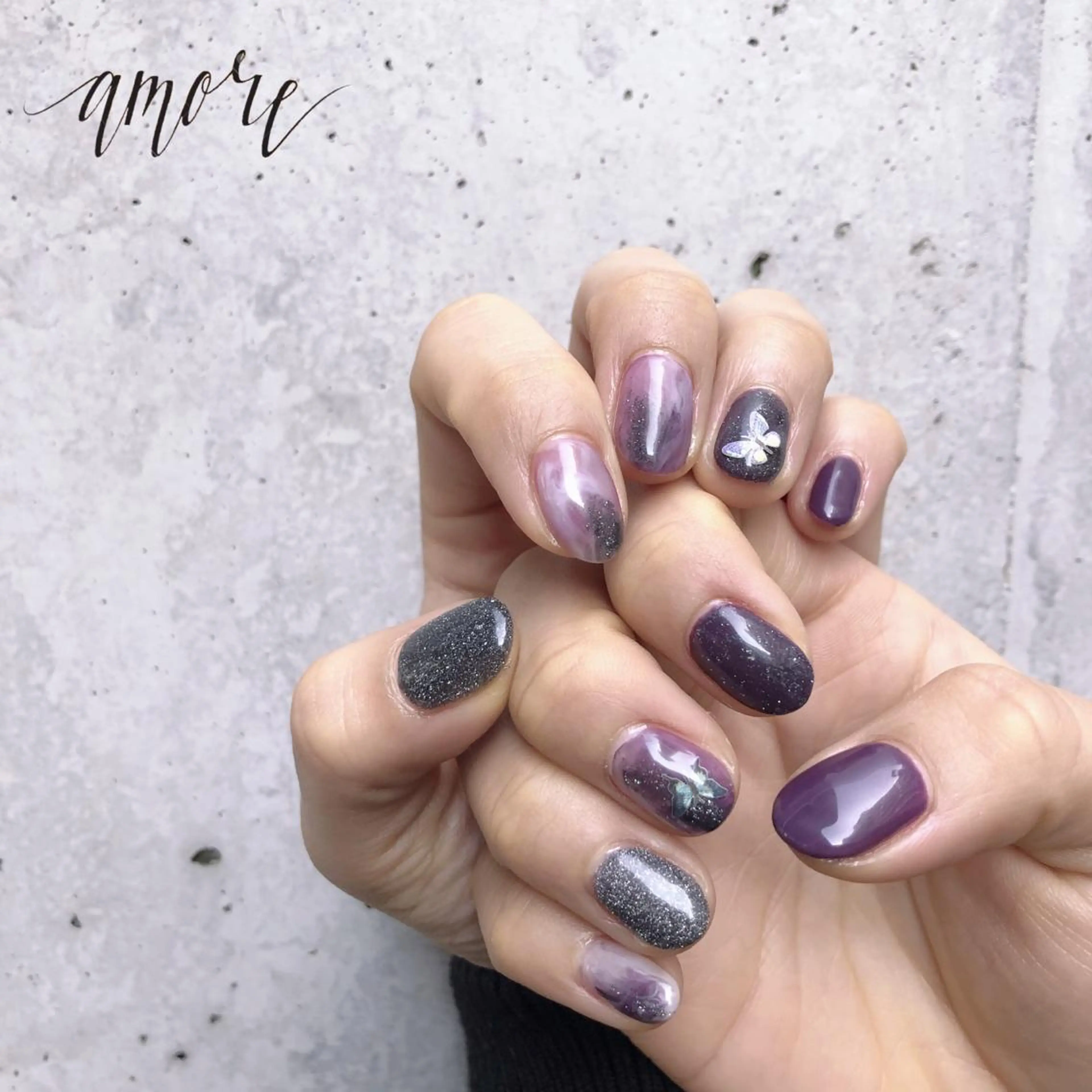 ネイル 成人式 ジェルネイル 韓国ネイル ラメ(グリッター) ニュアンスネイル You kyehwaのネイルデザイン