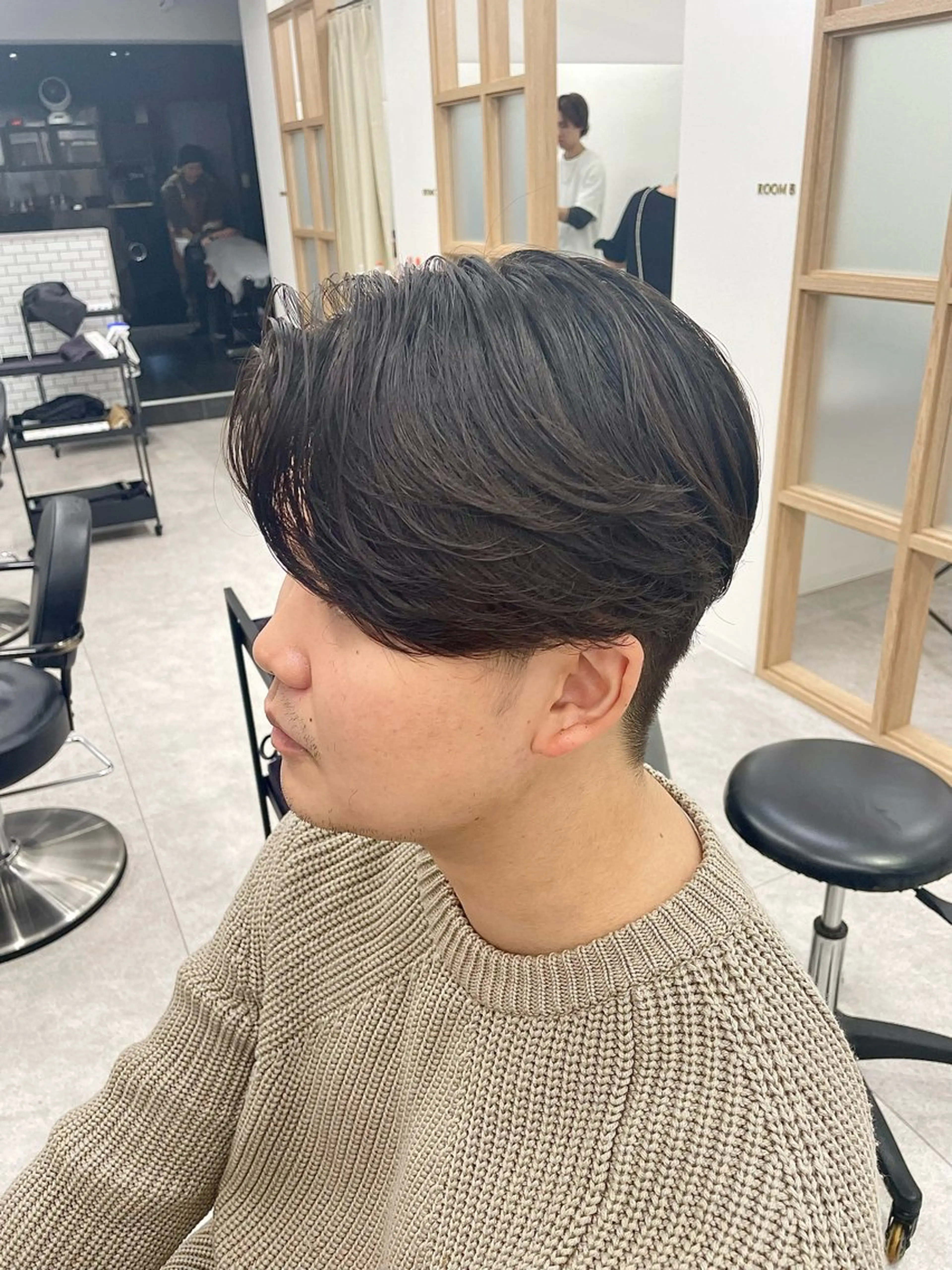 ミディアム パーマ メンズ ミディアムパーマ メンズパーマ ニュアンスパーマ カット パーマ メンズ特化 /KAKERUのヘアスタイル