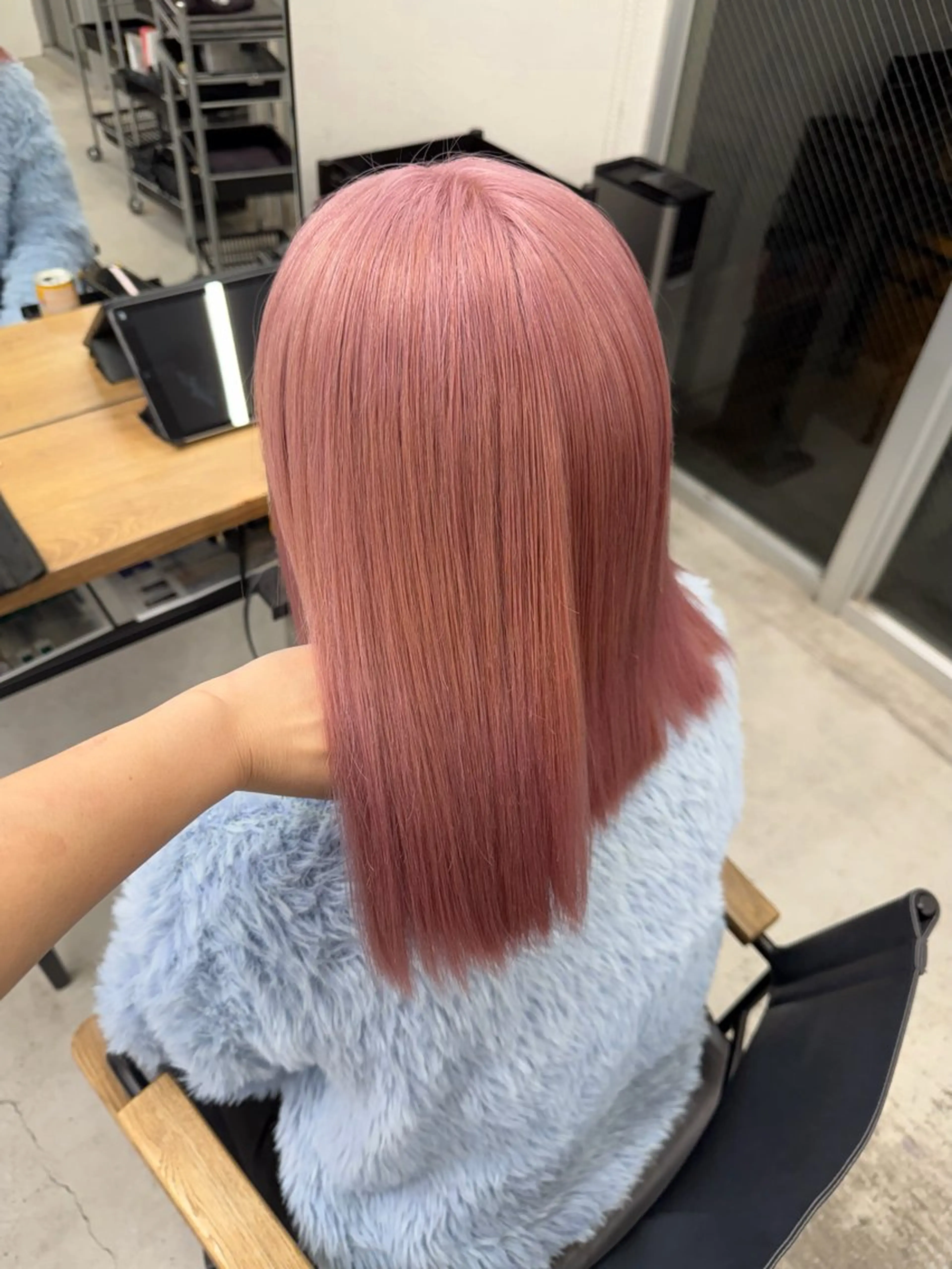 セミロング 🎀 のえか/ハイ トーン/ピンク🤍のヘアスタイル