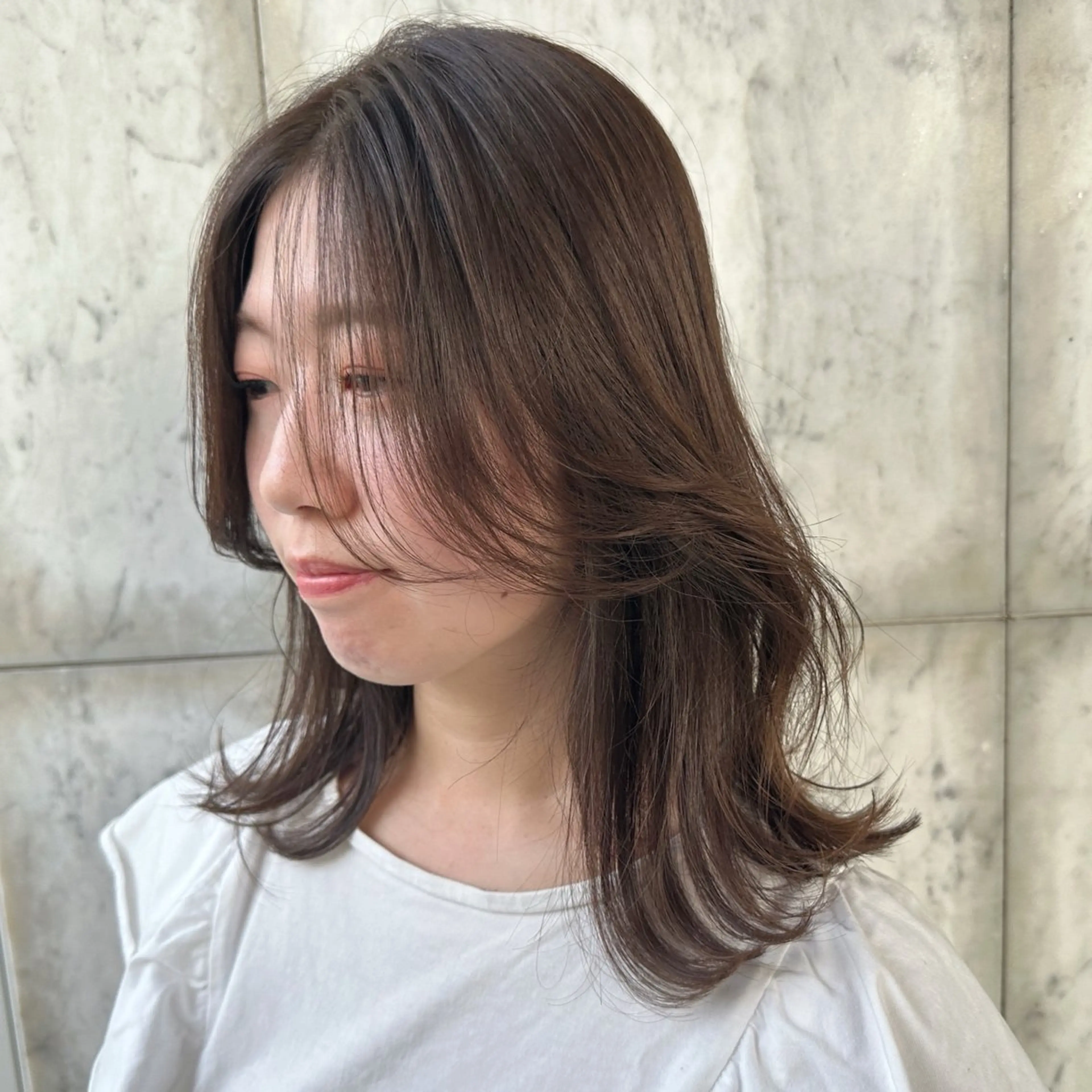 ミディアム 韓国スタイル🇰🇷 児島葉月のヘアスタイル